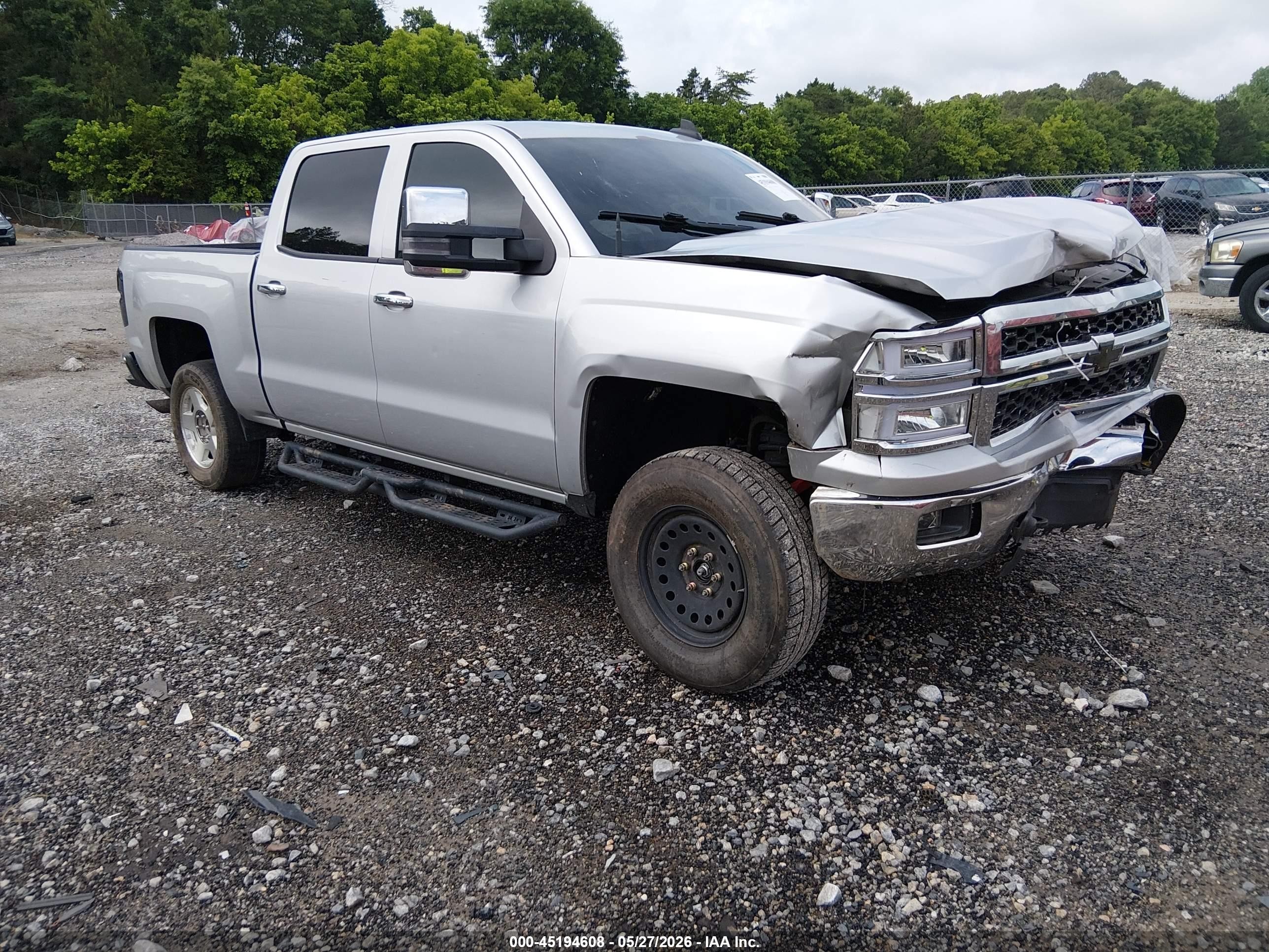2015 Chevrolet Silverado 1500 1lt Gray vin: 3GCUKREC6FG361823