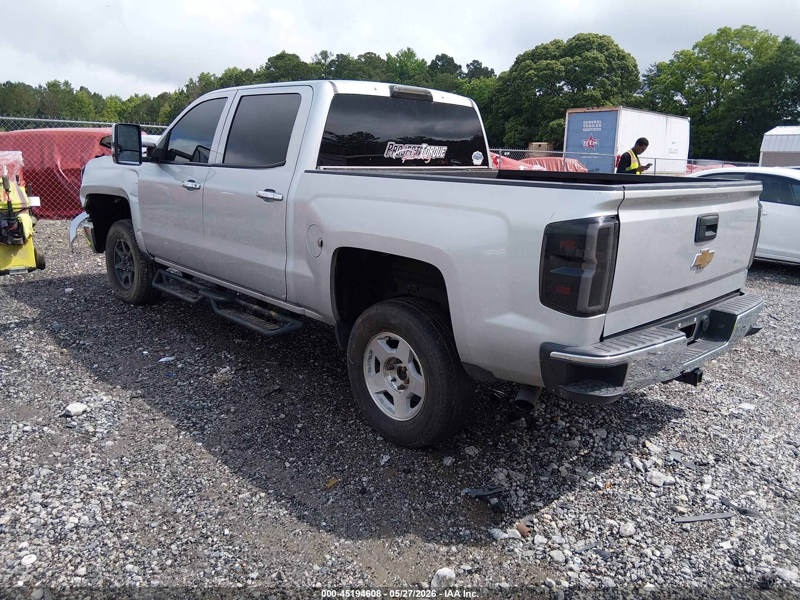 2015 Chevrolet Silverado 1500 1lt Gray vin: 3GCUKREC6FG361823