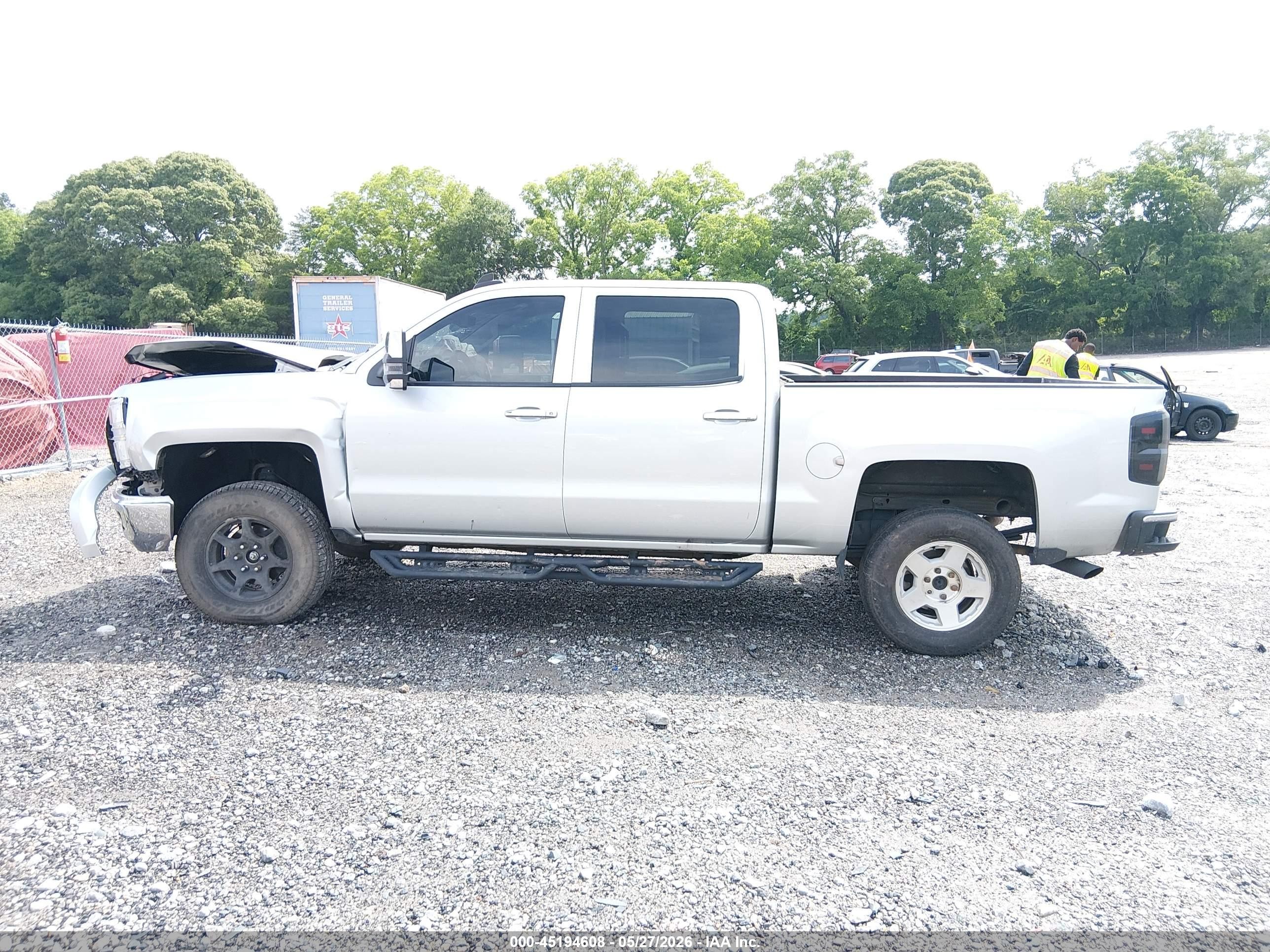 2015 Chevrolet Silverado 1500 1lt Gray vin: 3GCUKREC6FG361823