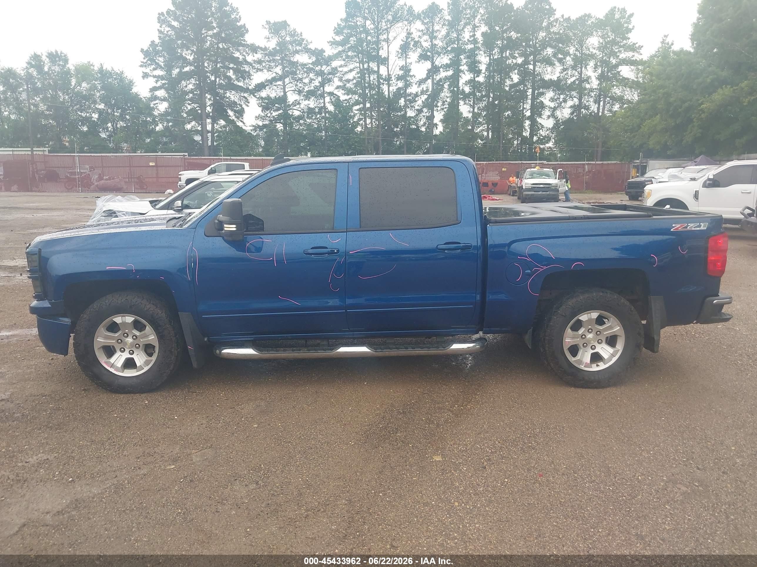 2015 Chevrolet Silverado 1500 2lt Blue vin: 3GCUKREC6FG432728
