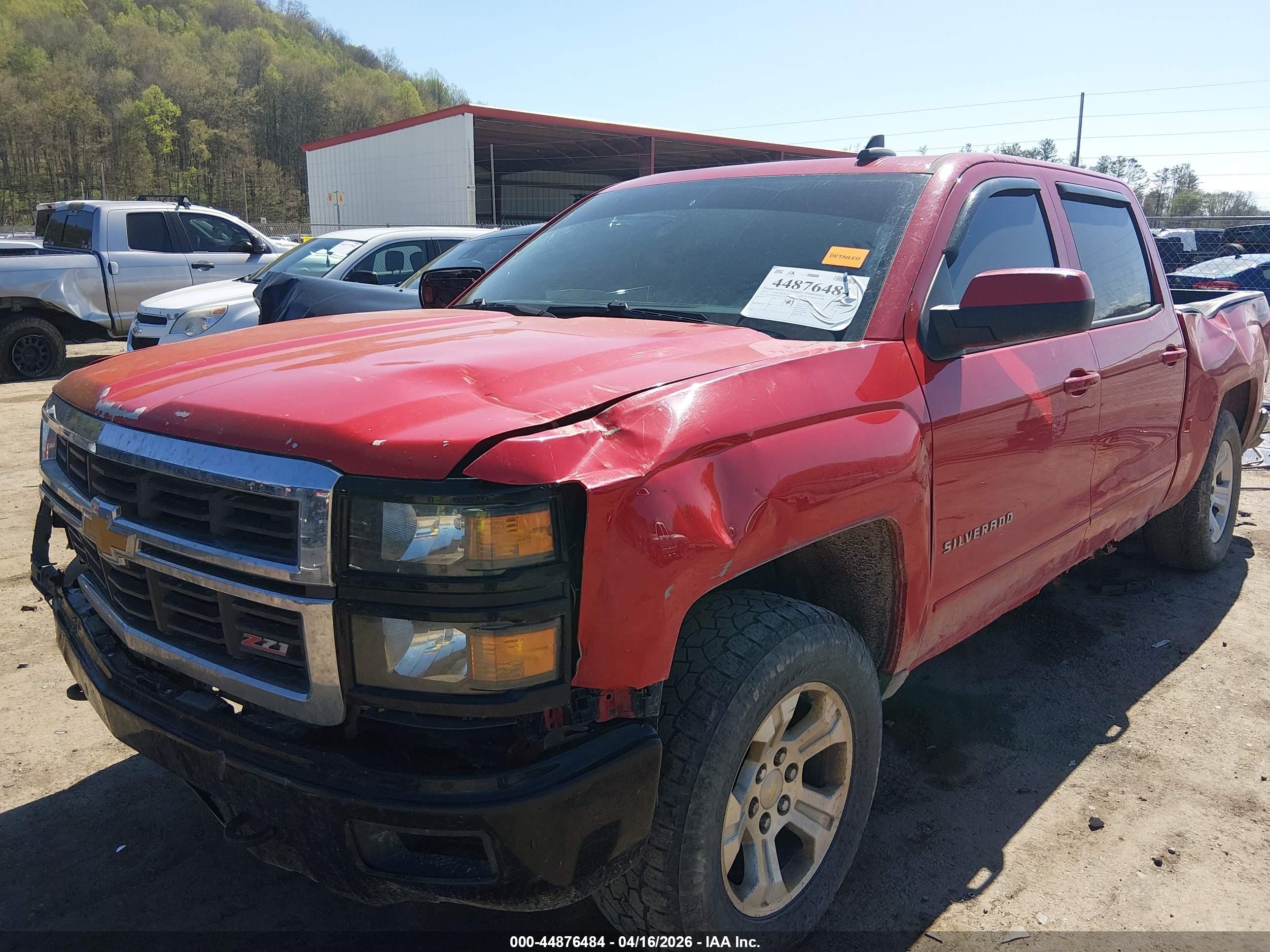 2015 Chevrolet Silverado 1500 2lt Красный vin: 3GCUKREC6FG437315