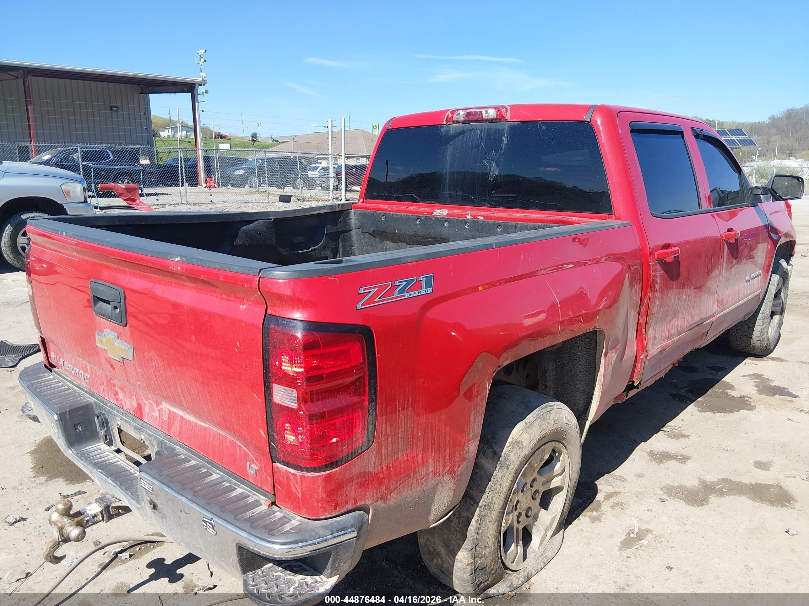 2015 Chevrolet Silverado 1500 2lt Красный vin: 3GCUKREC6FG437315
