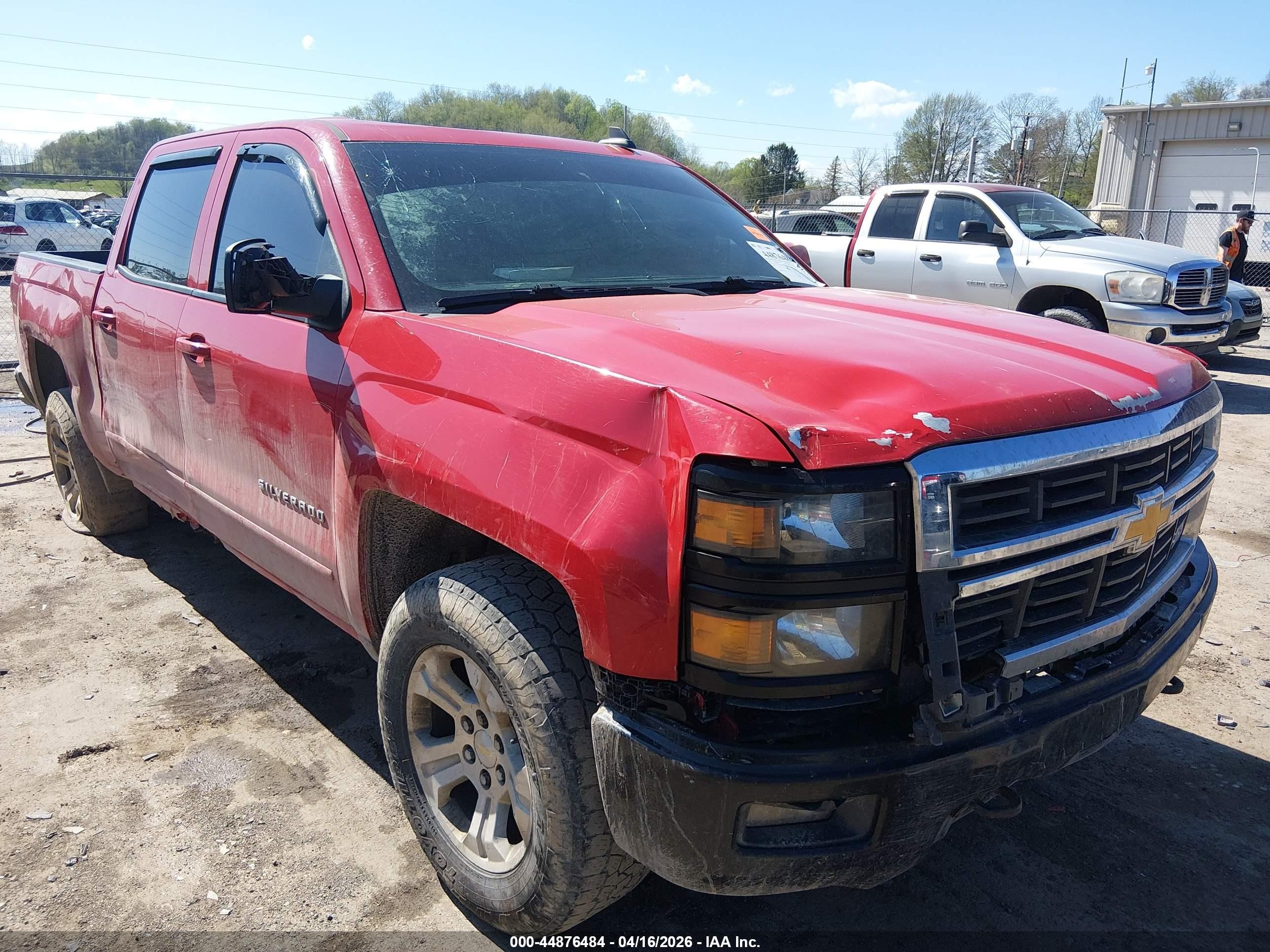2015 Chevrolet Silverado 1500 2lt Красный vin: 3GCUKREC6FG437315