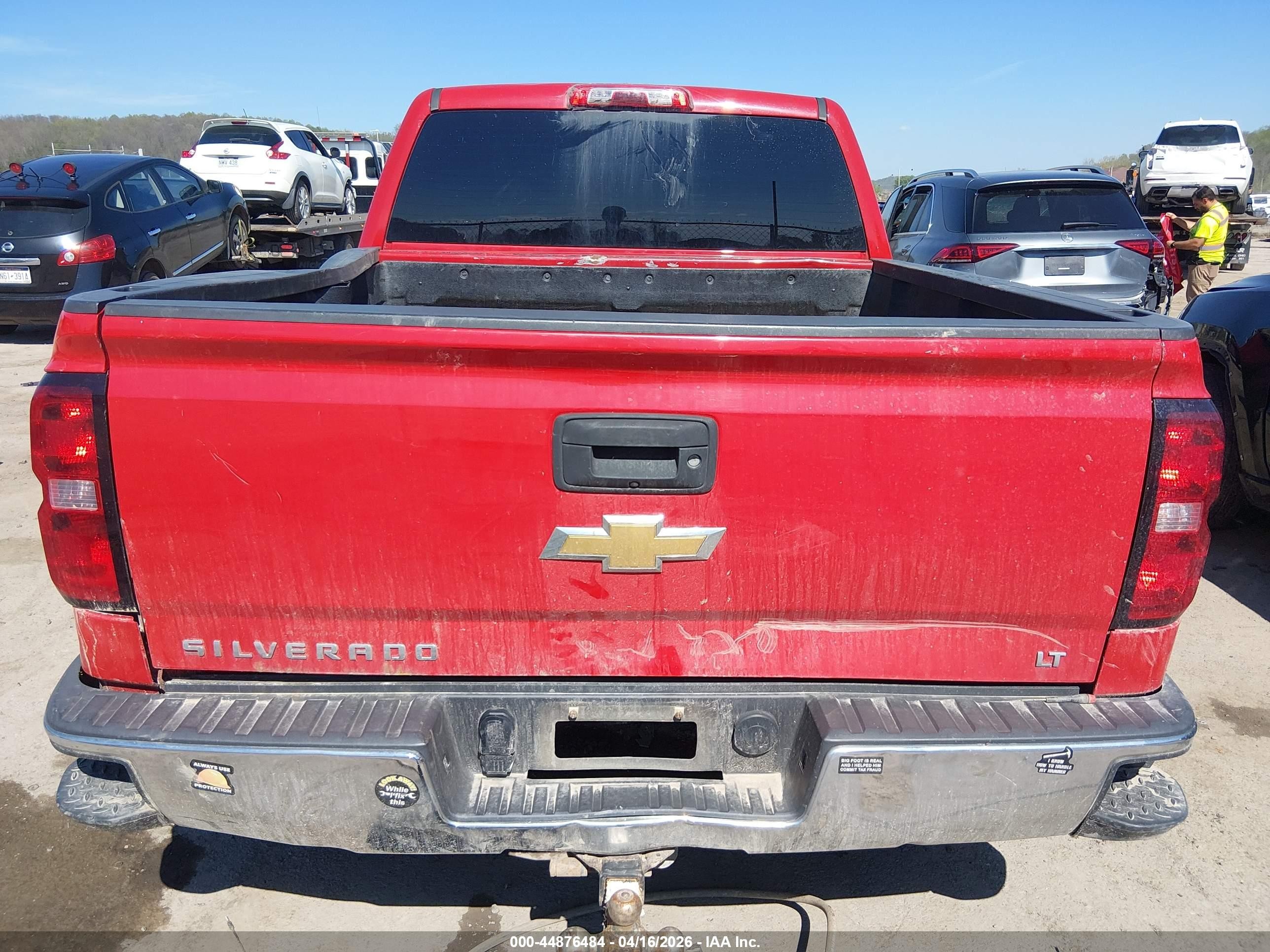 2015 Chevrolet Silverado 1500 2lt Красный vin: 3GCUKREC6FG437315