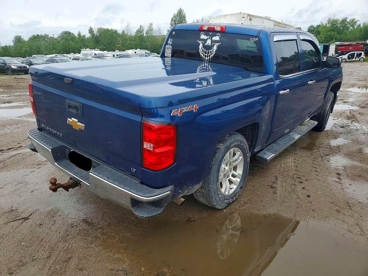 2015 Chevrolet 1500 Silverado Blue vin: 3GCUKREC6FG459332