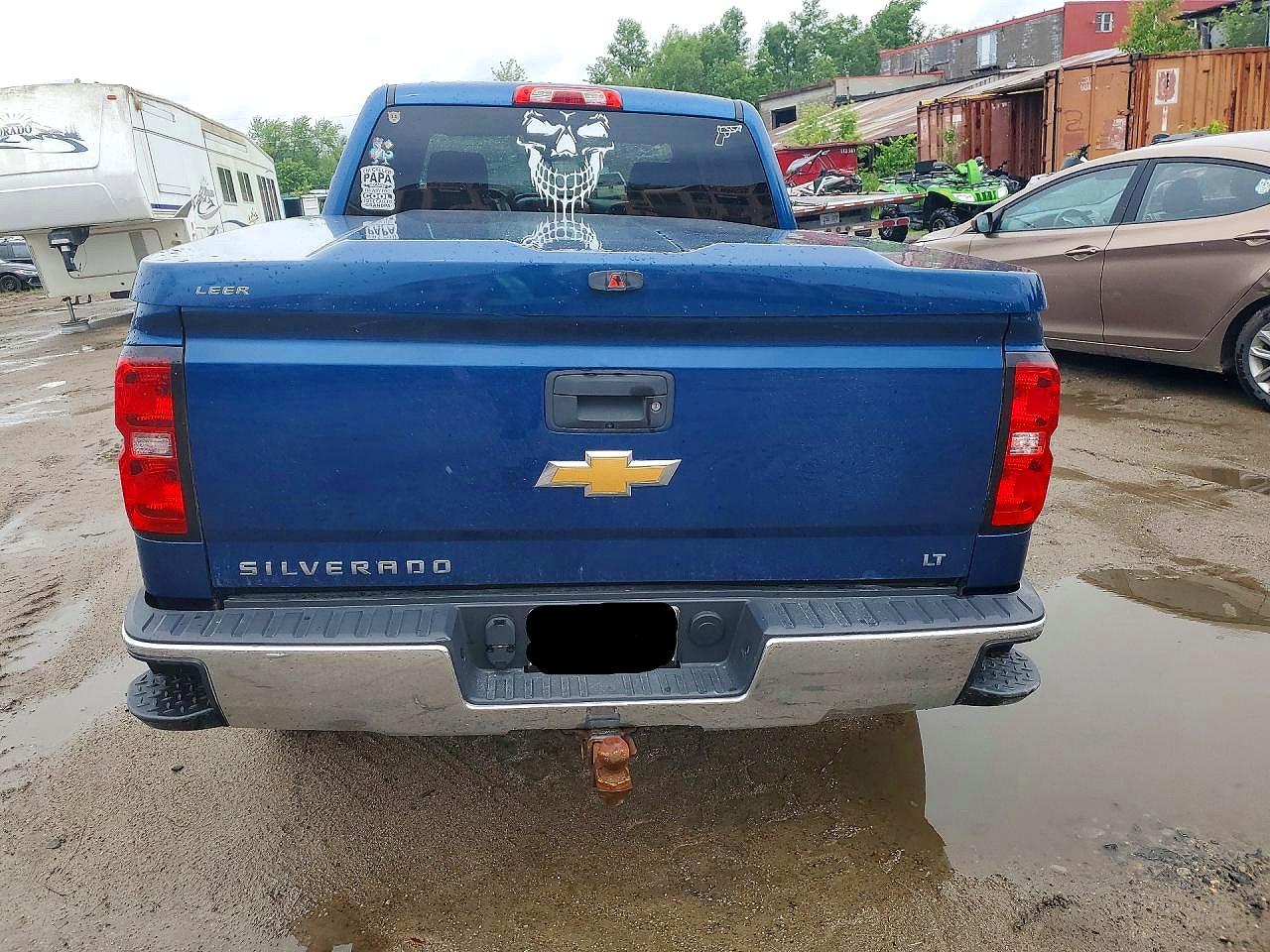 2015 Chevrolet 1500 Silverado Blue vin: 3GCUKREC6FG459332