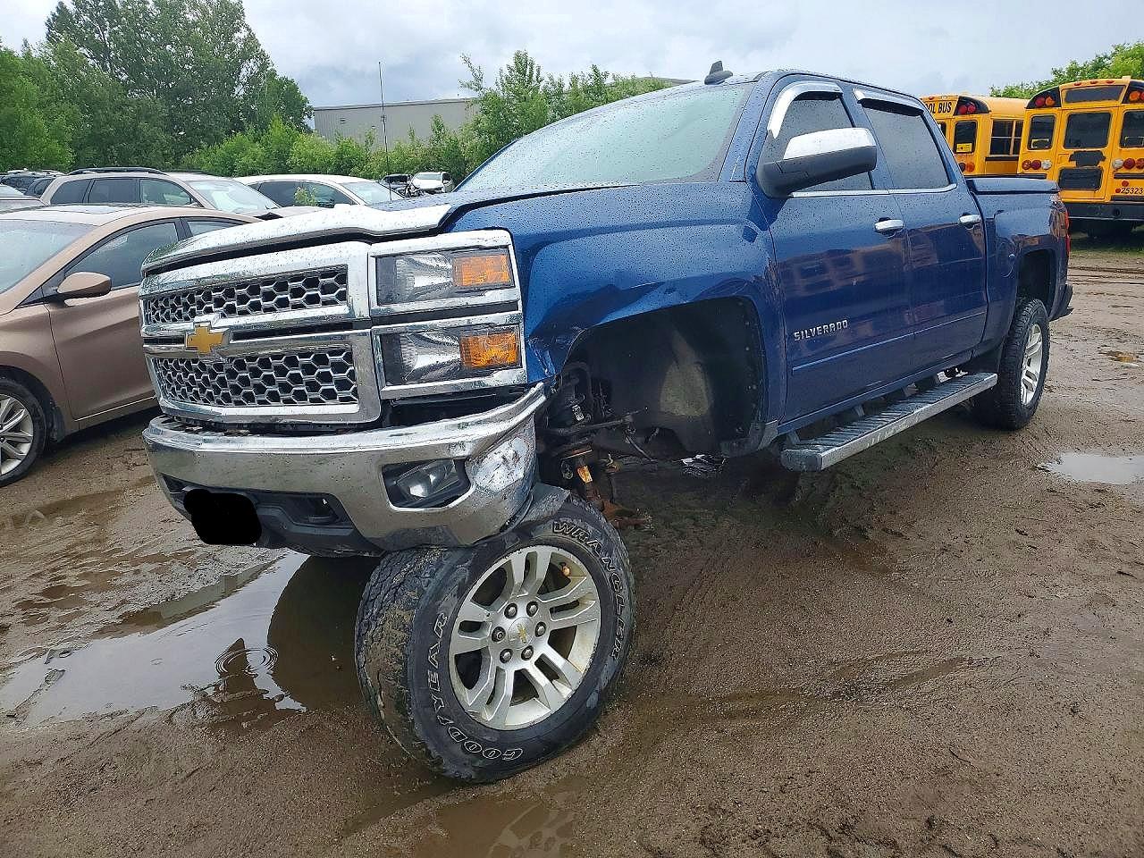 2015 Chevrolet 1500 Silverado Blue vin: 3GCUKREC6FG459332