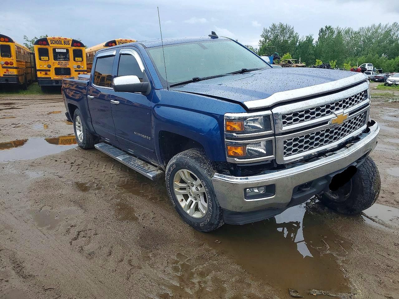 2015 Chevrolet 1500 Silverado Blue vin: 3GCUKREC6FG459332