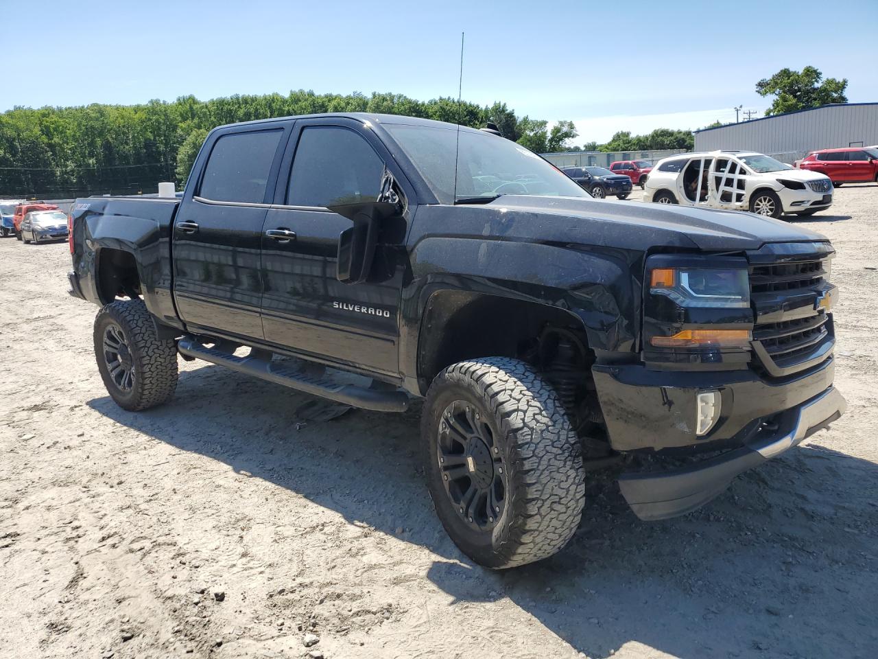 2017 Chevrolet Silverado K1500 Lt Black vin: 3GCUKREC6HG459544 Damage: Right Mirror, Broken, Replacement Required