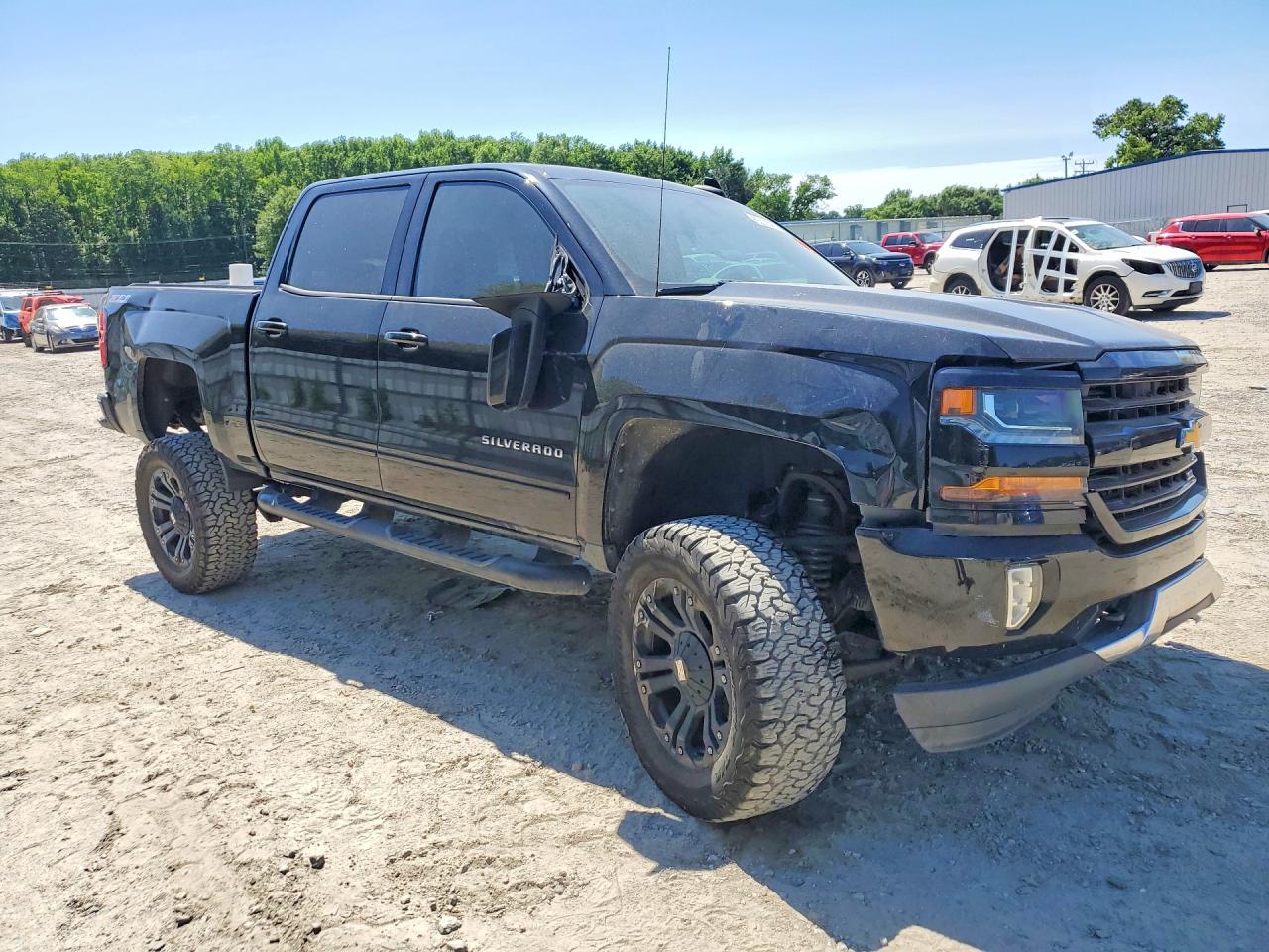 2017 Chevrolet Silverado K1500 Lt Black vin: 3GCUKREC6HG459544