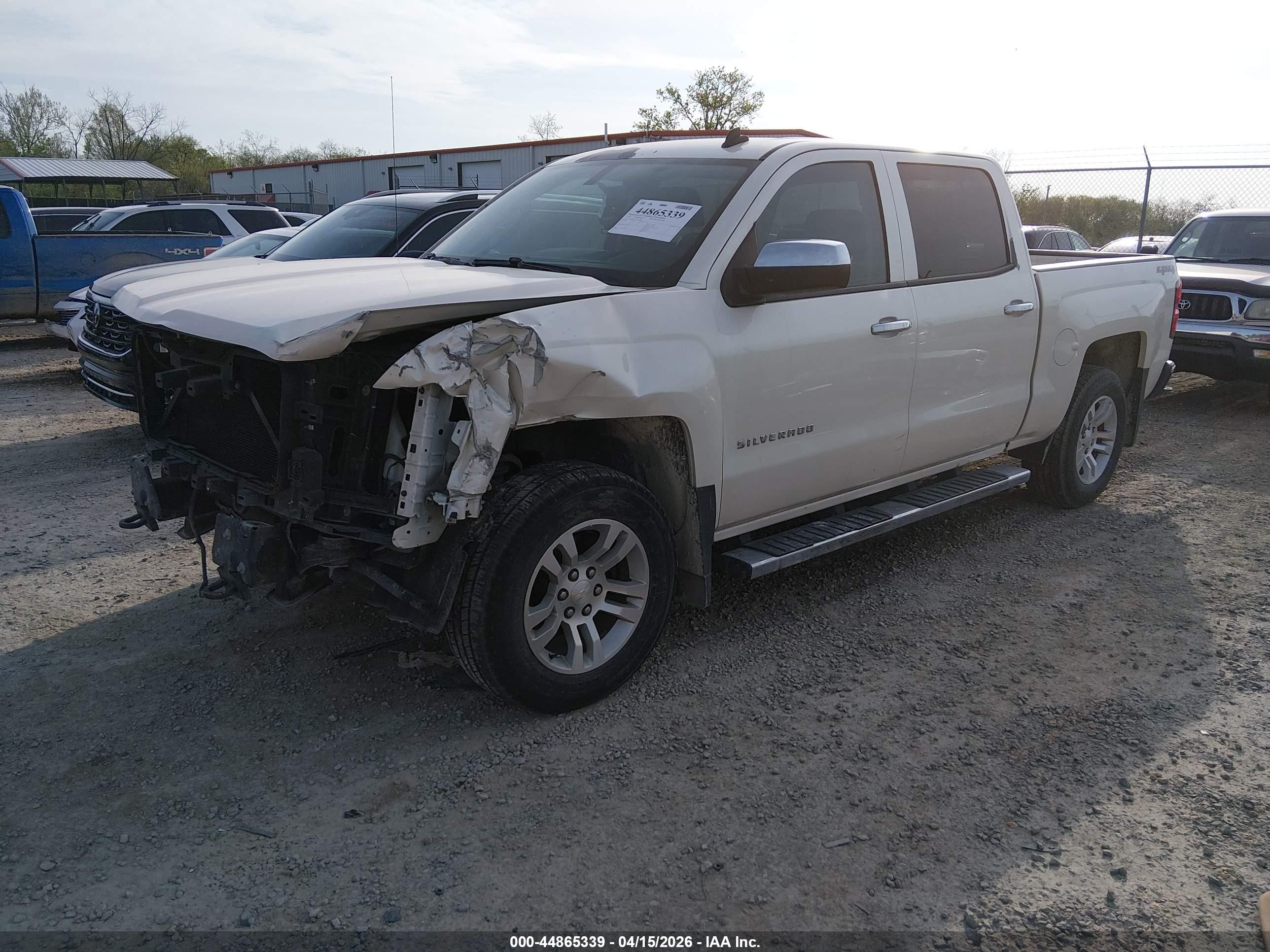 2014 Chevrolet Silverado 1500 1lt Cream vin: 3GCUKREC7EG127480