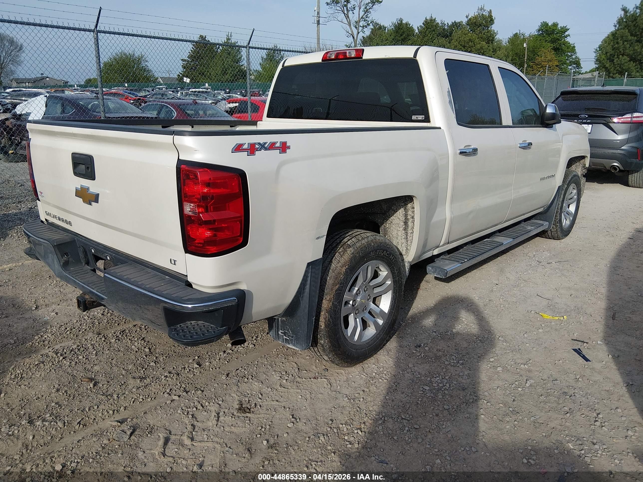 2014 Chevrolet Silverado 1500 1lt Cream vin: 3GCUKREC7EG127480
