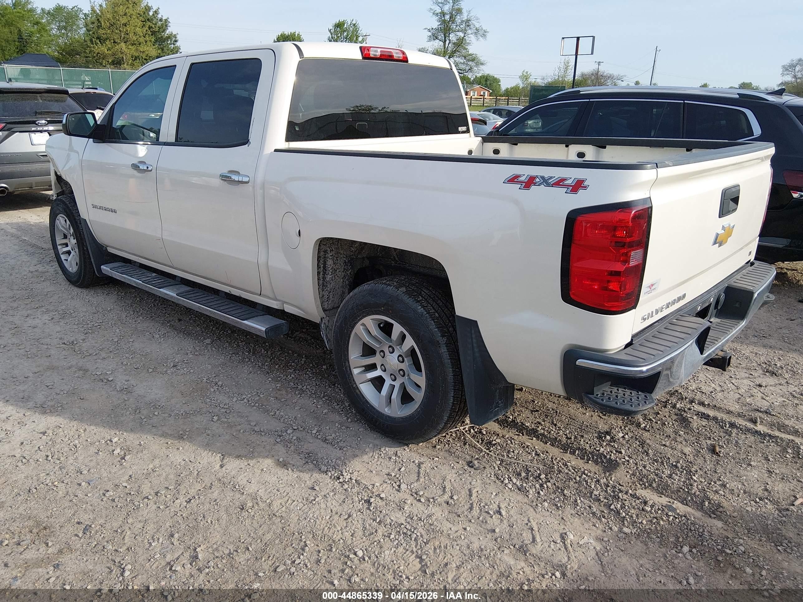 2014 Chevrolet Silverado 1500 1lt Cream vin: 3GCUKREC7EG127480