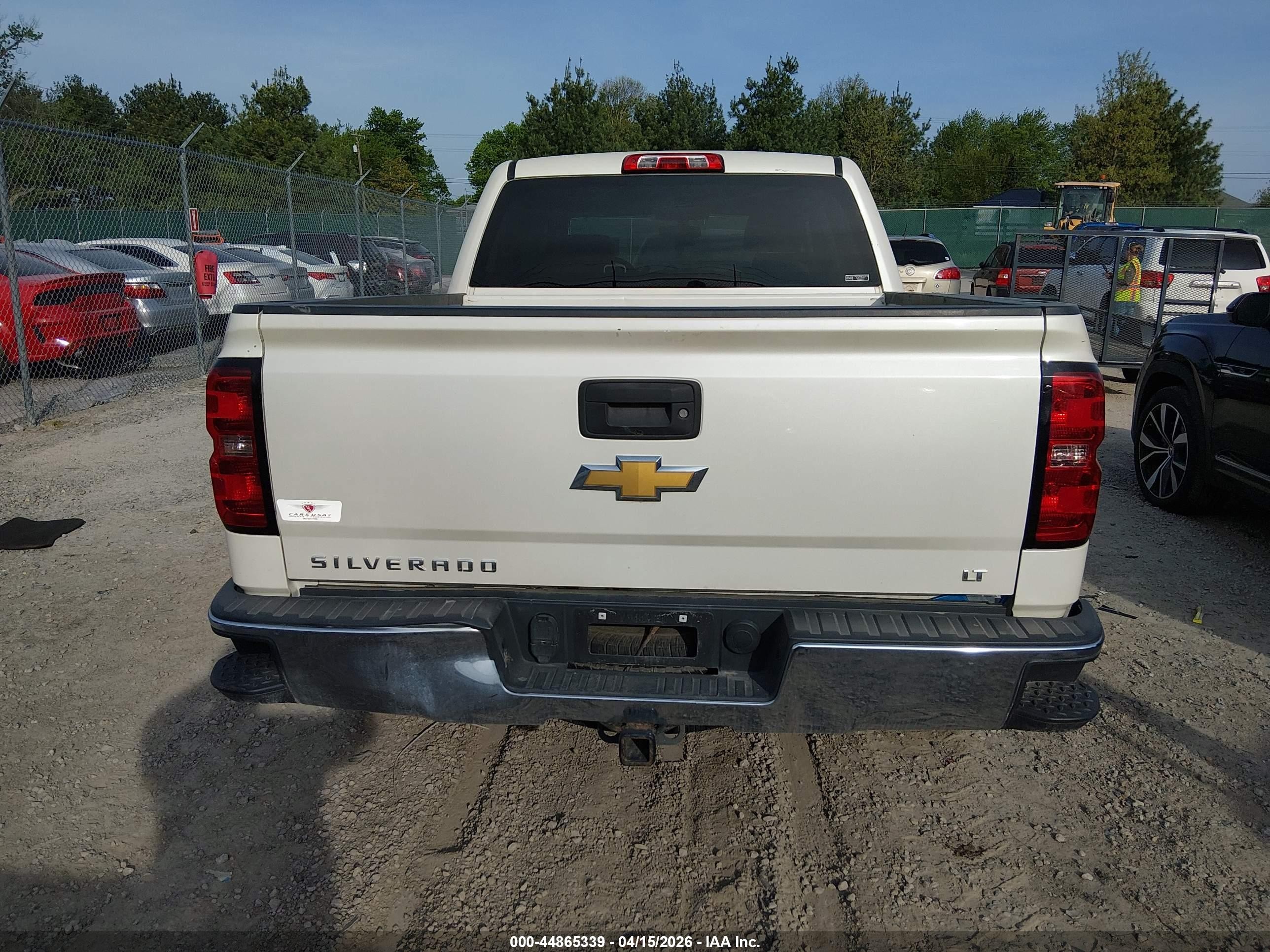 2014 Chevrolet Silverado 1500 1lt Cream vin: 3GCUKREC7EG127480