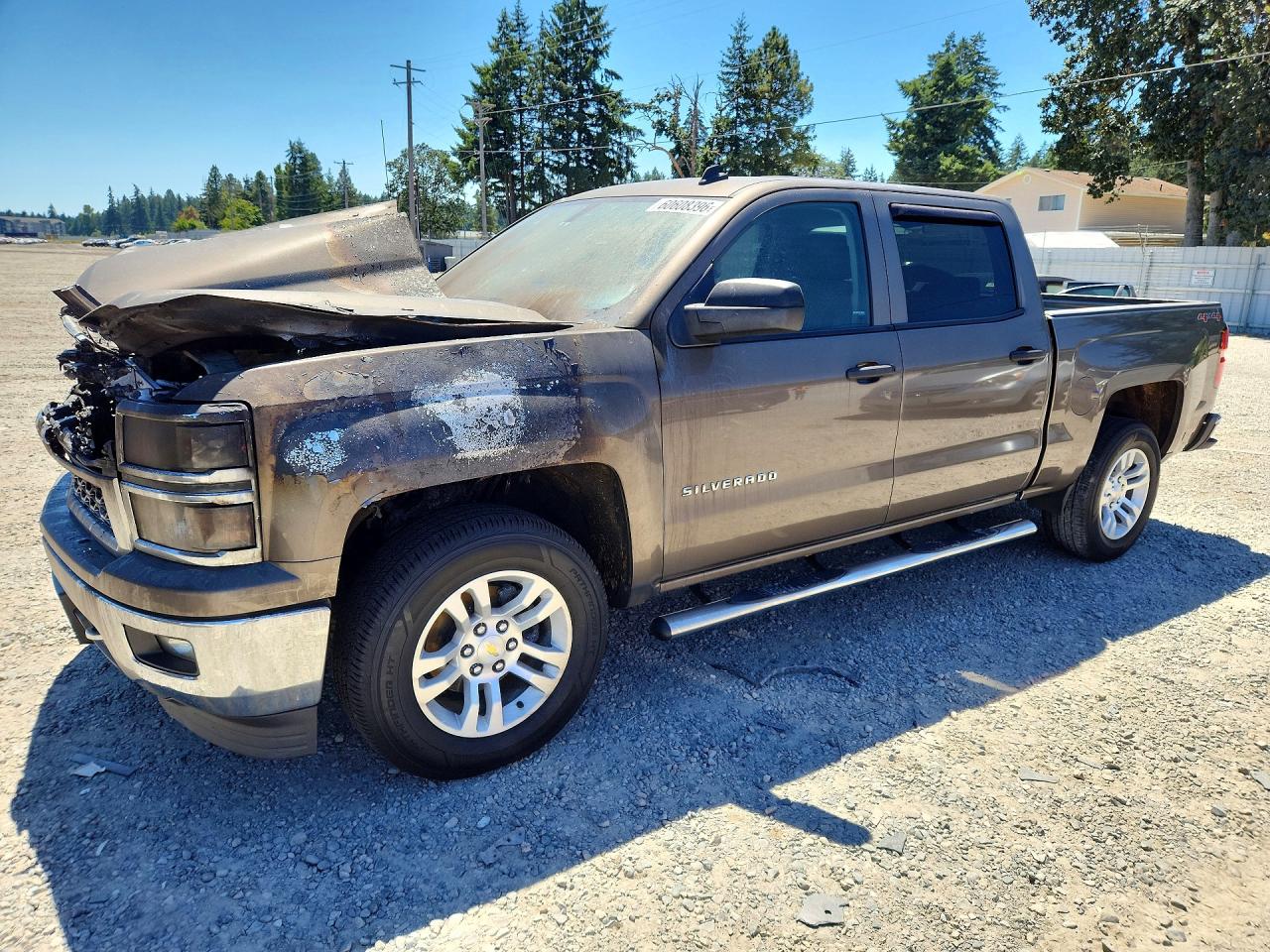 2014 Chevrolet Silverado K1500 Lt Brown vin: 3GCUKREC7EG178283