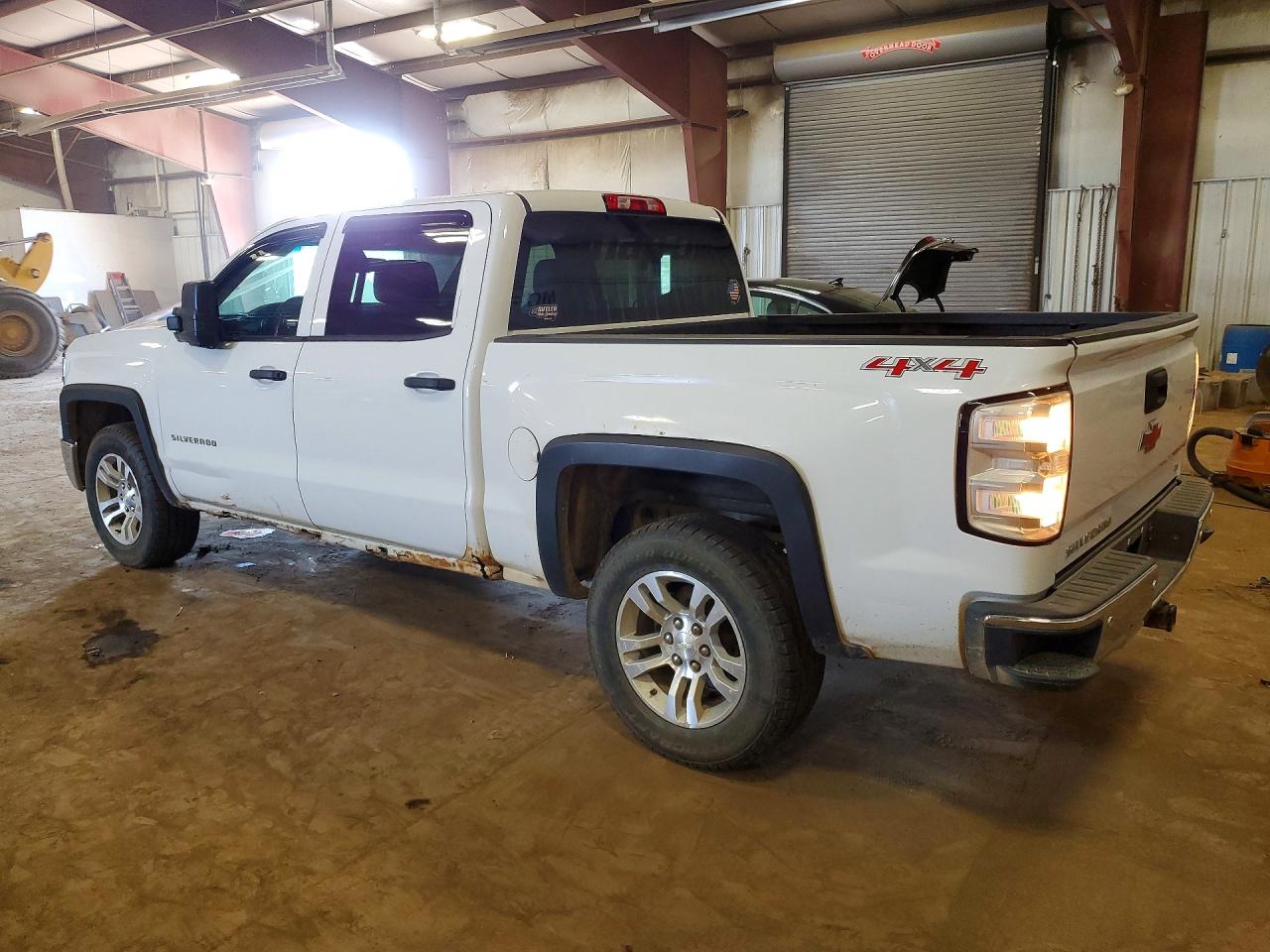 2014 Chevrolet Silverado K1500 Lt White vin: 3GCUKREC7EG265505