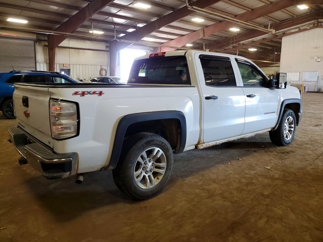 2014 Chevrolet Silverado K1500 Lt White vin: 3GCUKREC7EG265505