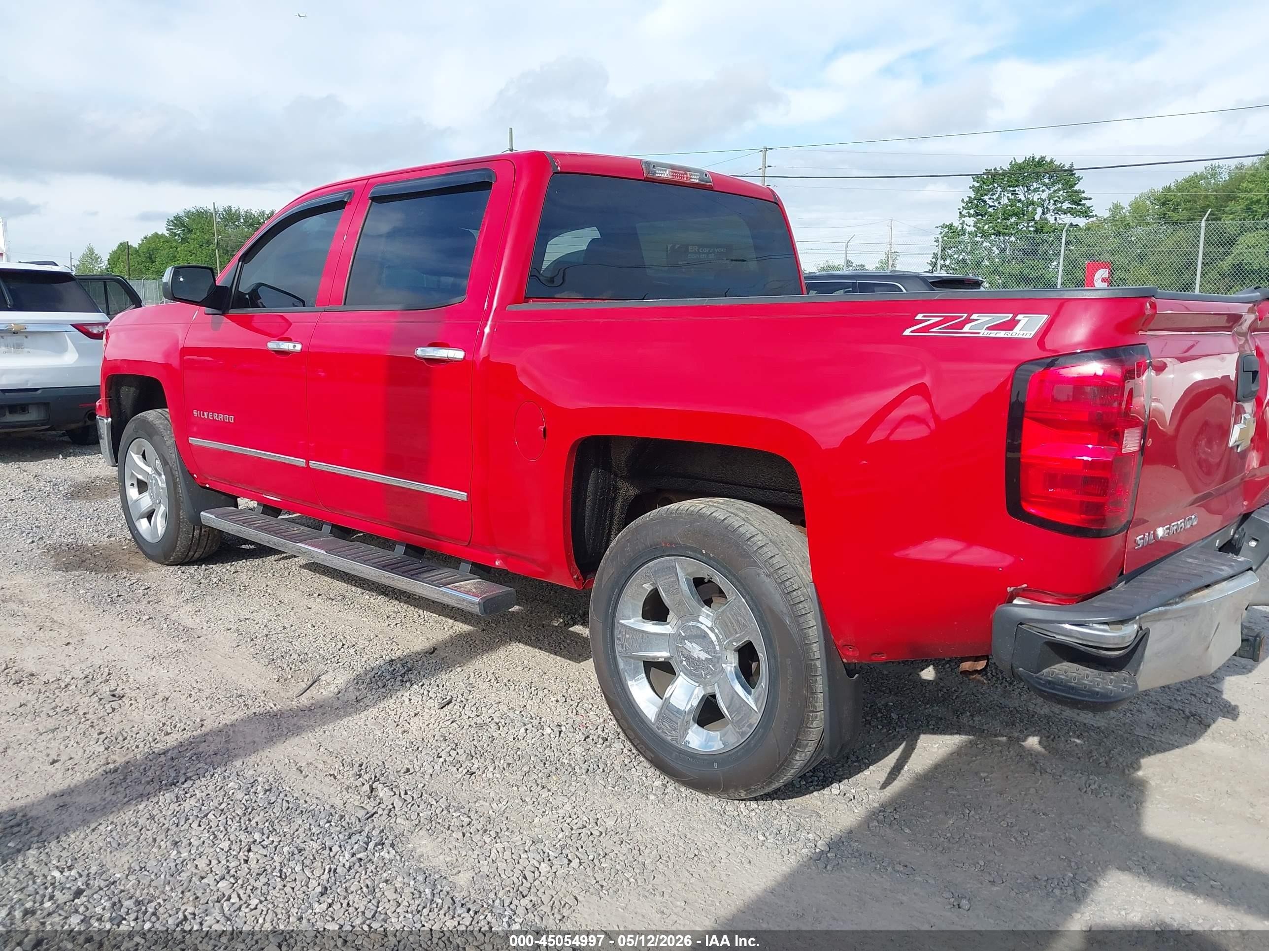 2014 Chevrolet Silverado 1500 2lt Red vin: 3GCUKREC7EG277380