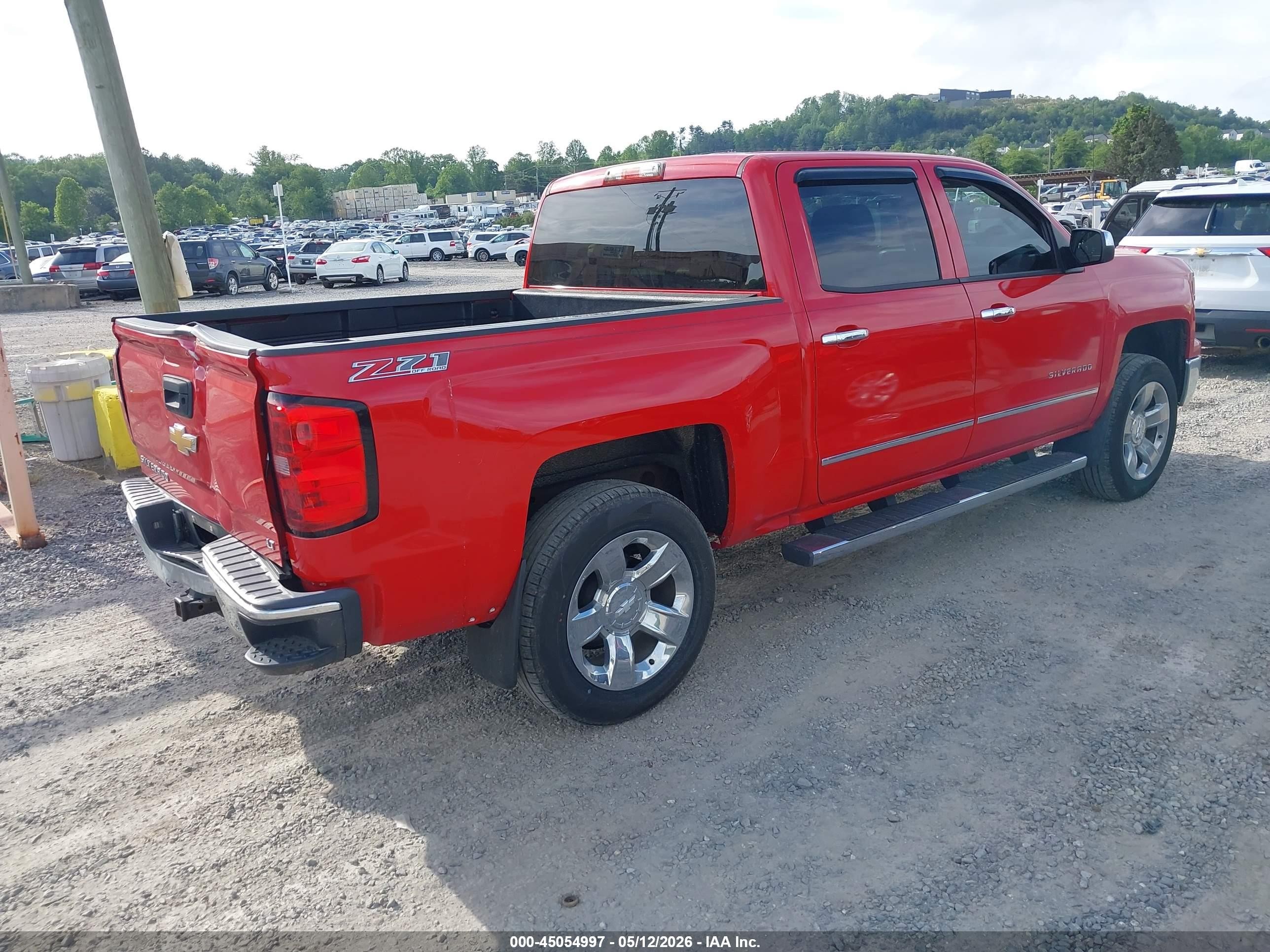 2014 Chevrolet Silverado 1500 2lt Red vin: 3GCUKREC7EG277380