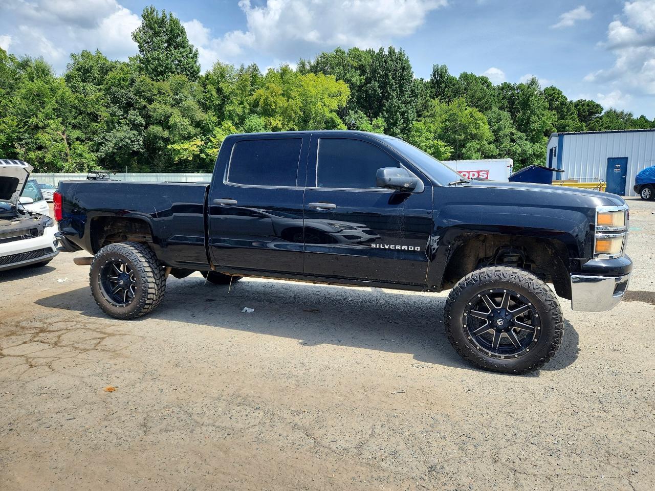 2014 Chevrolet Silverado K1500 Lt Black vin: 3GCUKREC7EG286158