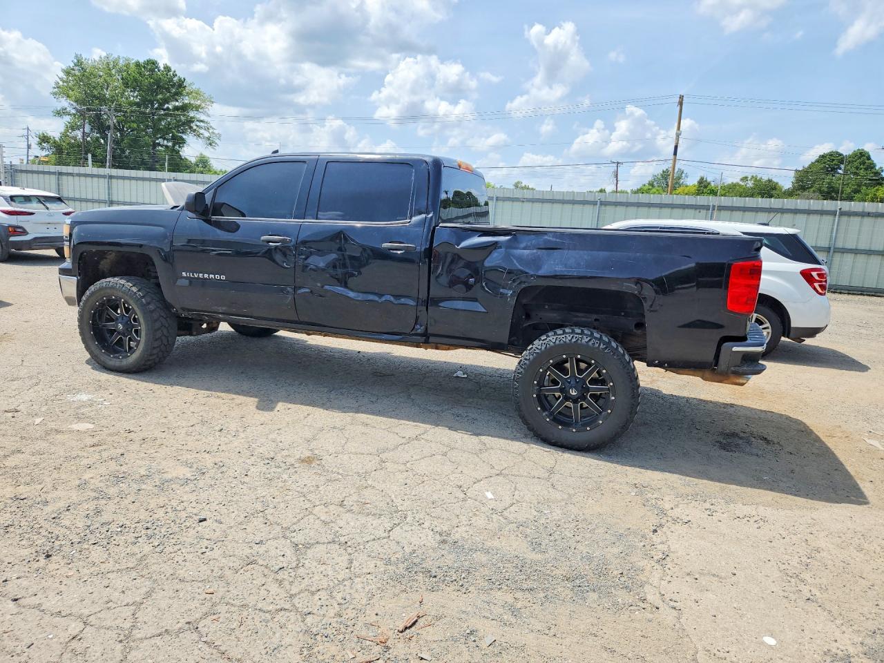 2014 Chevrolet Silverado K1500 Lt Black vin: 3GCUKREC7EG286158