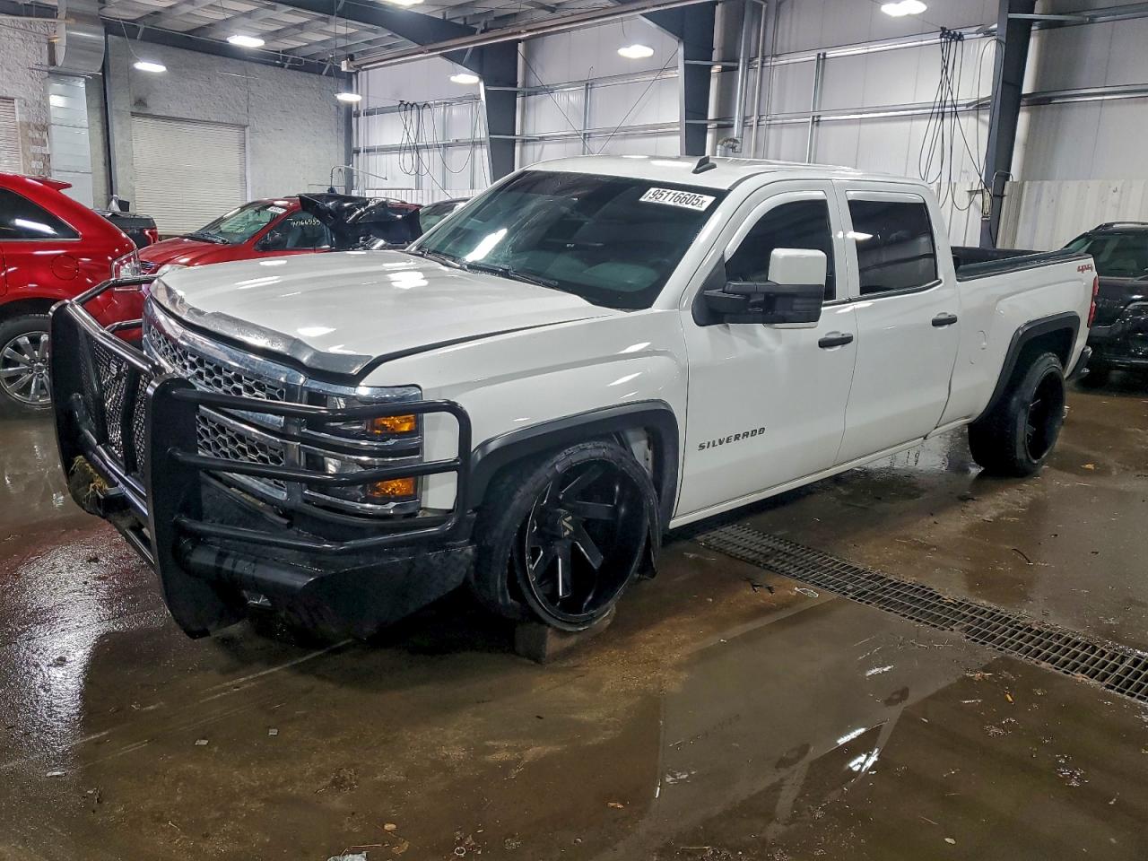 2014 Chevrolet Silverado K1500 Lt White vin: 3GCUKREC7EG286970