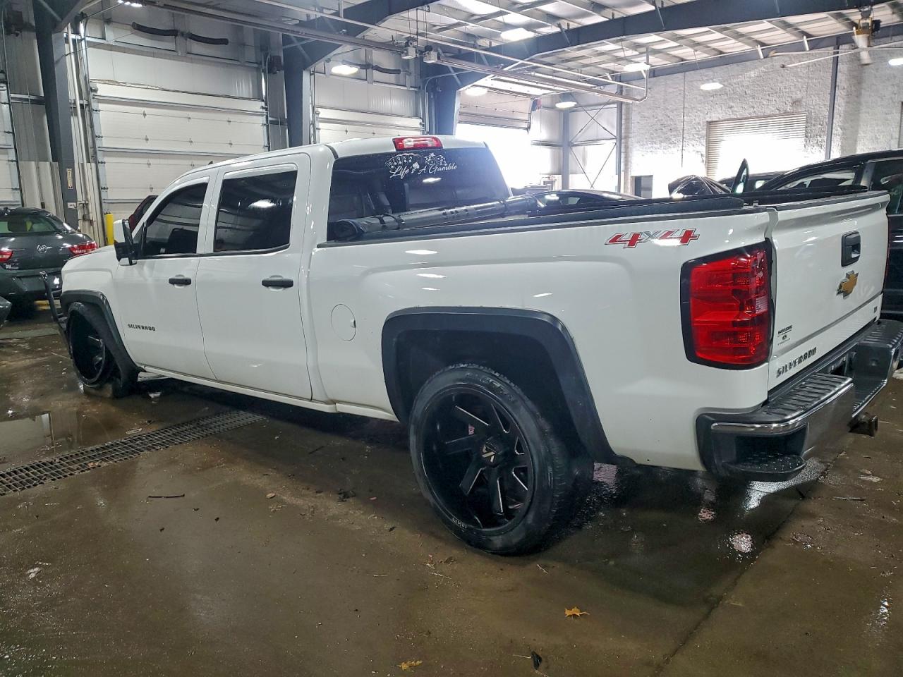 2014 Chevrolet Silverado K1500 Lt White vin: 3GCUKREC7EG286970
