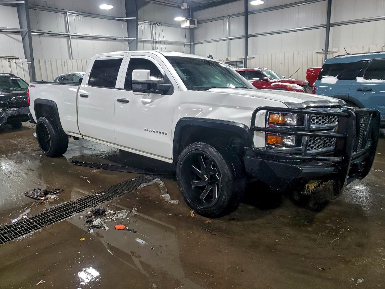 2014 Chevrolet Silverado K1500 Lt White vin: 3GCUKREC7EG286970