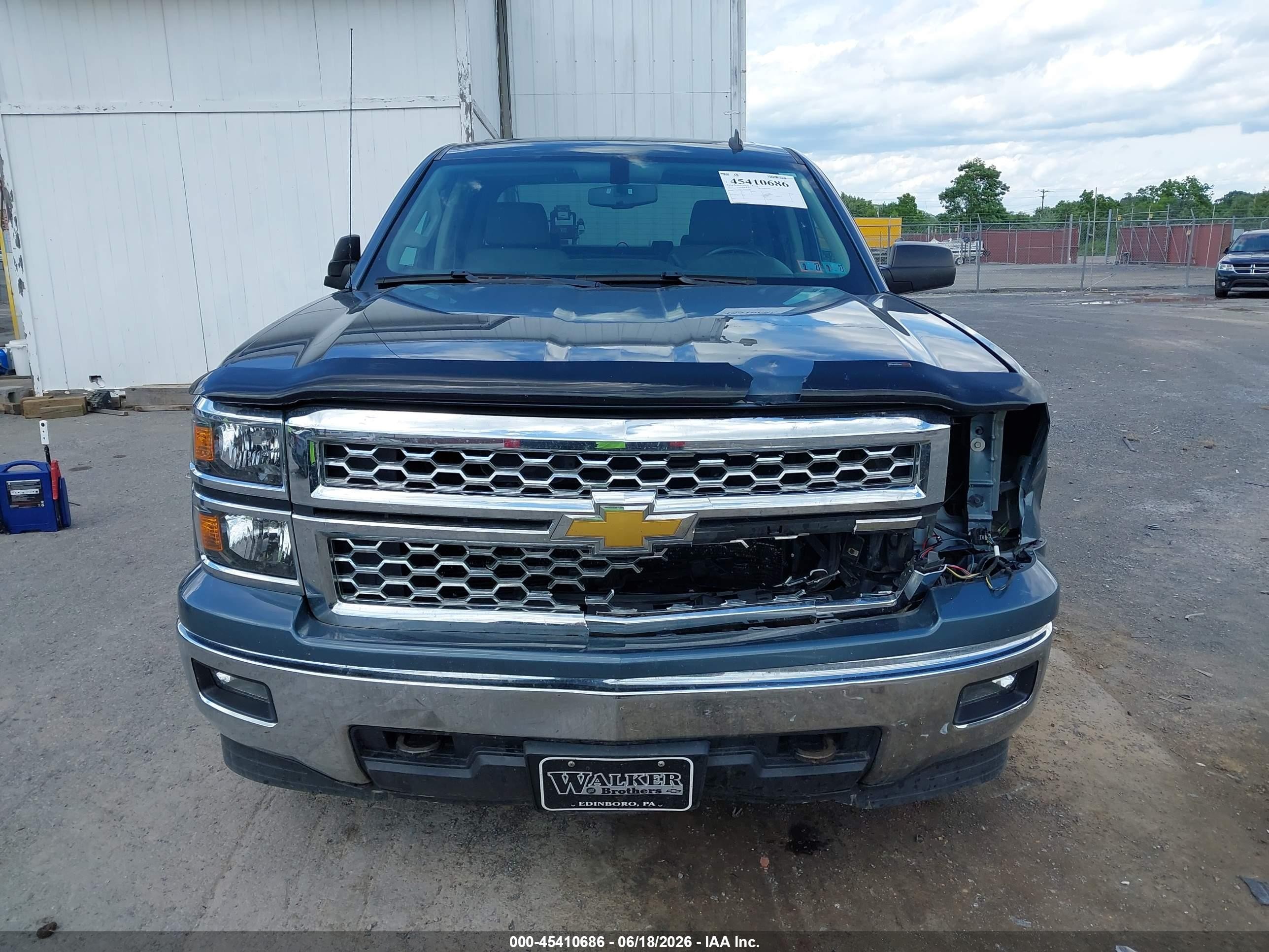 2014 Chevrolet Silverado 1500 Lt Blue vin: 3GCUKREC7EG321670