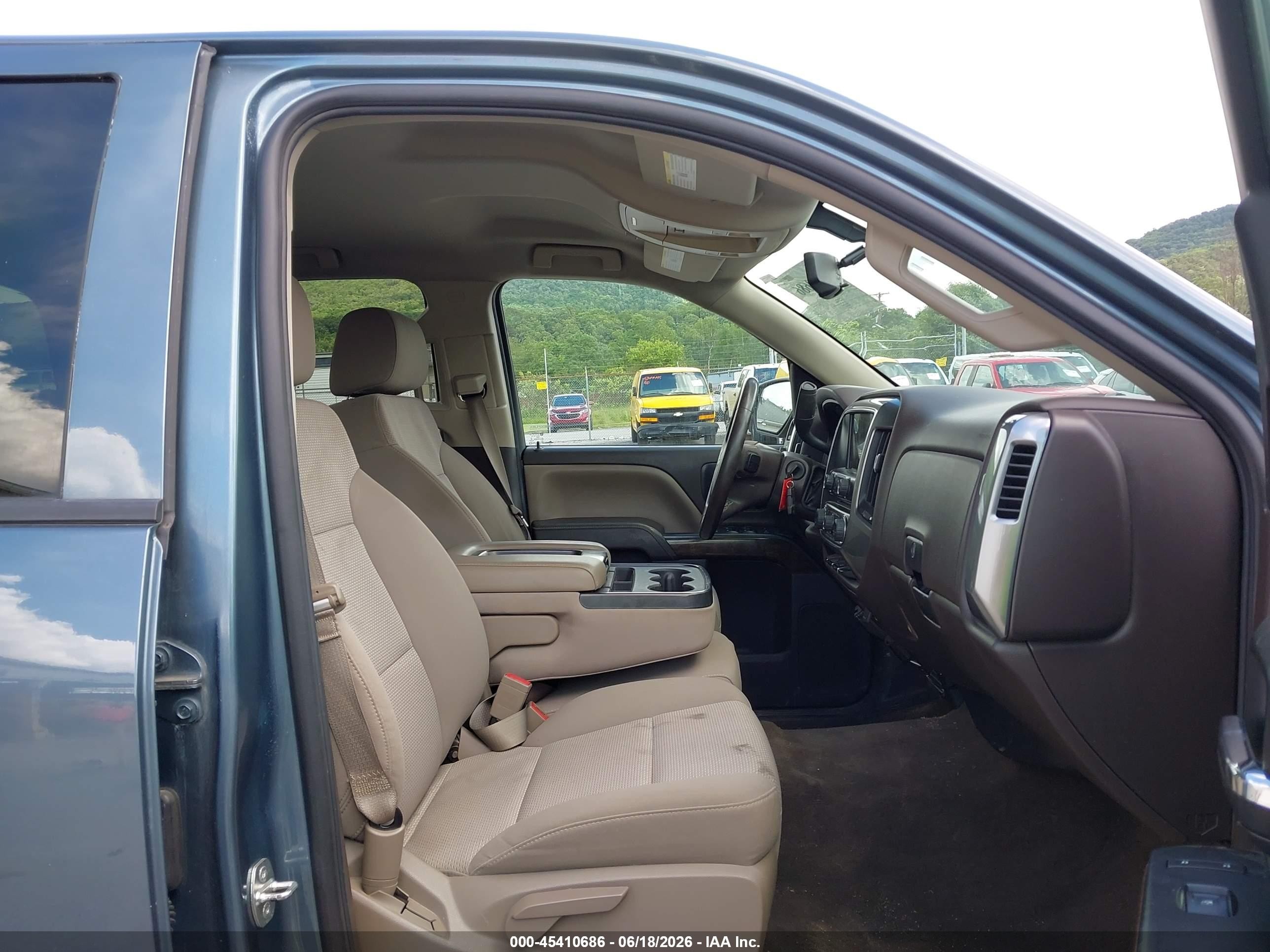 2014 Chevrolet Silverado 1500 Lt Blue vin: 3GCUKREC7EG321670