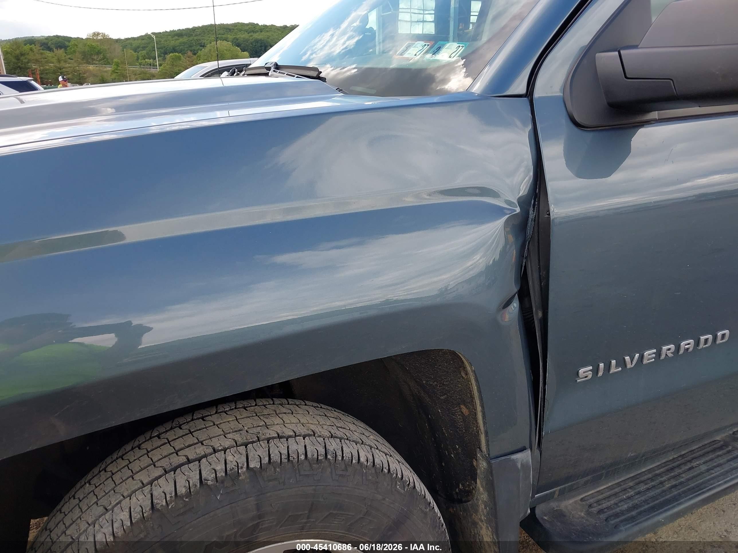 2014 Chevrolet Silverado 1500 Lt Blue vin: 3GCUKREC7EG321670