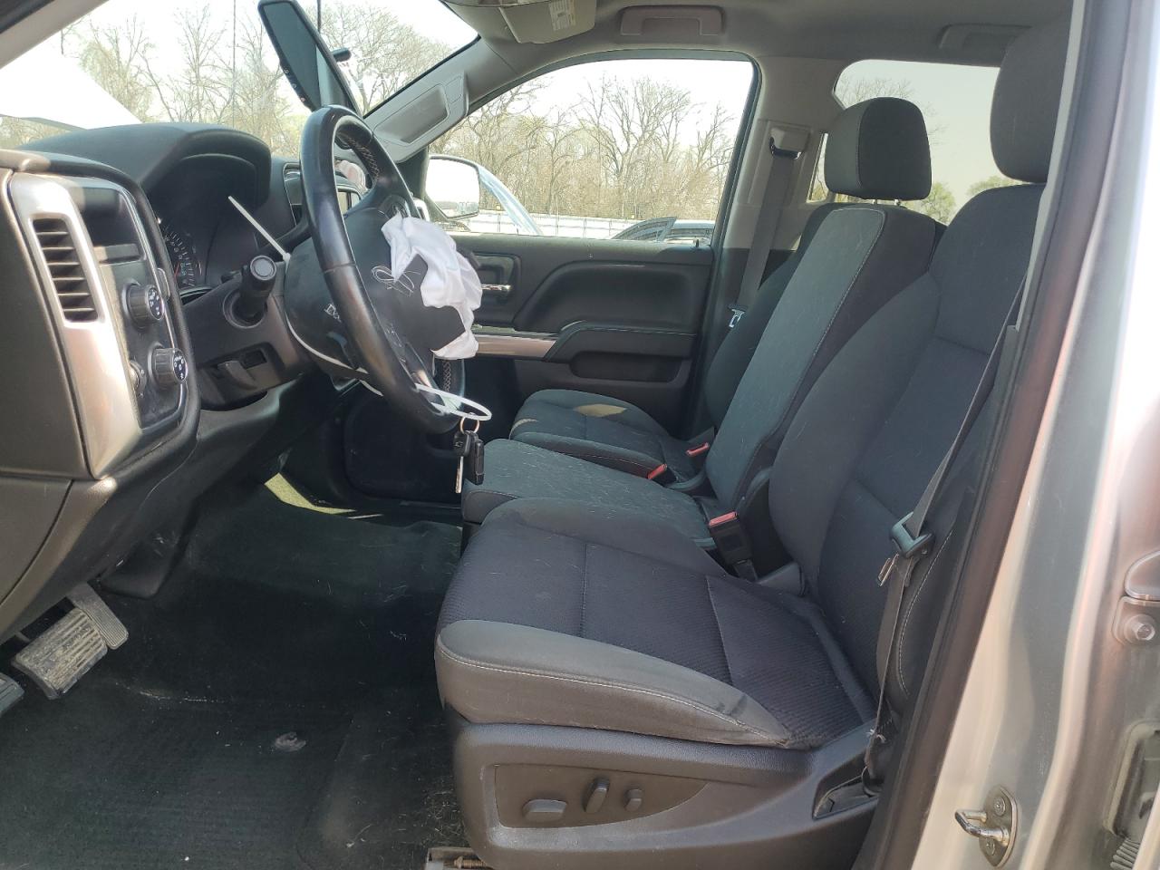 2014 Chevrolet Silverado K1500 Lt Silver vin: 3GCUKREC7EG428945