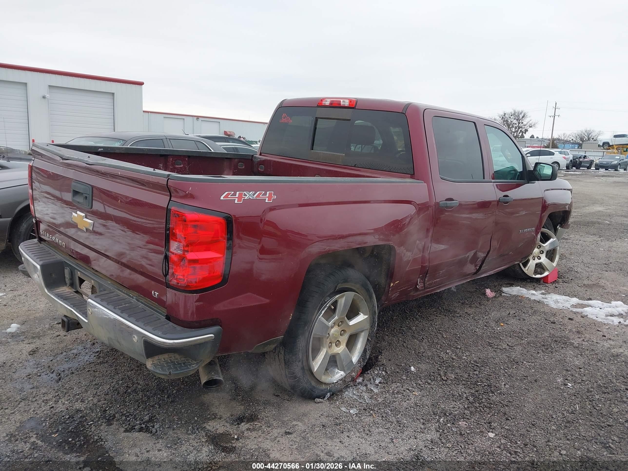 2014 Chevrolet Silverado 1500 1lt Maroon vin: 3GCUKREC7EG487736