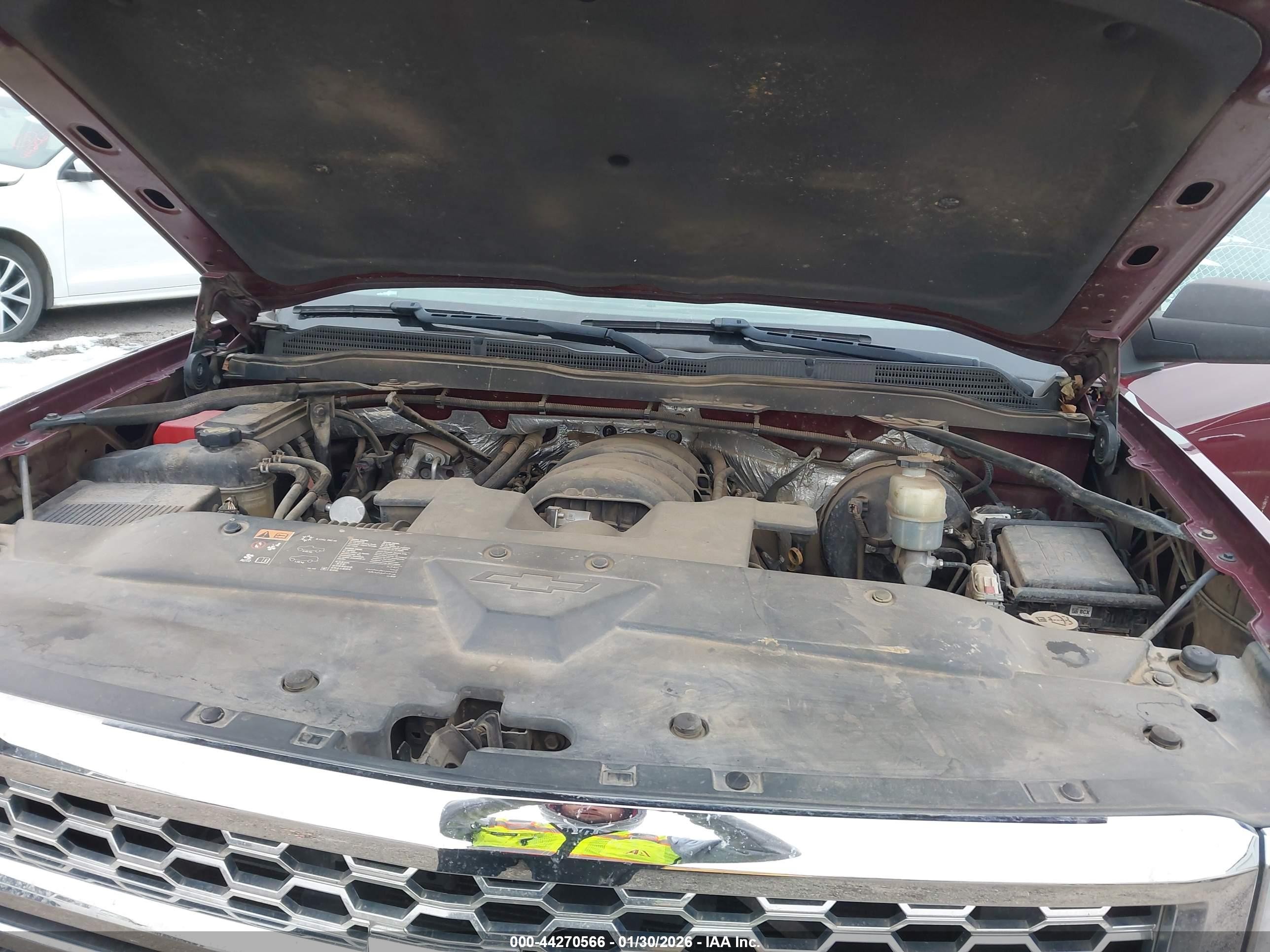 2014 Chevrolet Silverado 1500 1lt Maroon vin: 3GCUKREC7EG487736