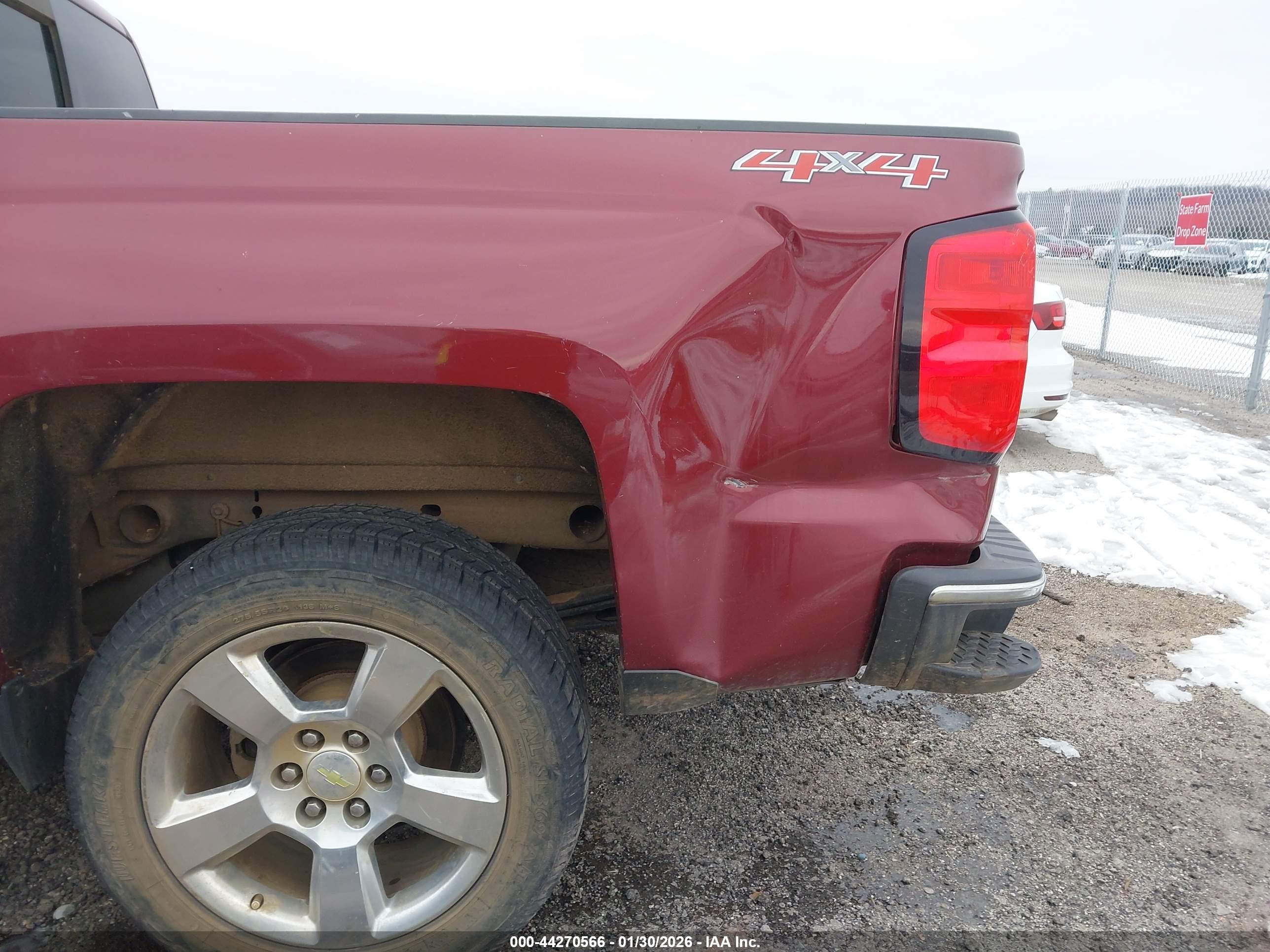 2014 Chevrolet Silverado 1500 1lt Maroon vin: 3GCUKREC7EG487736