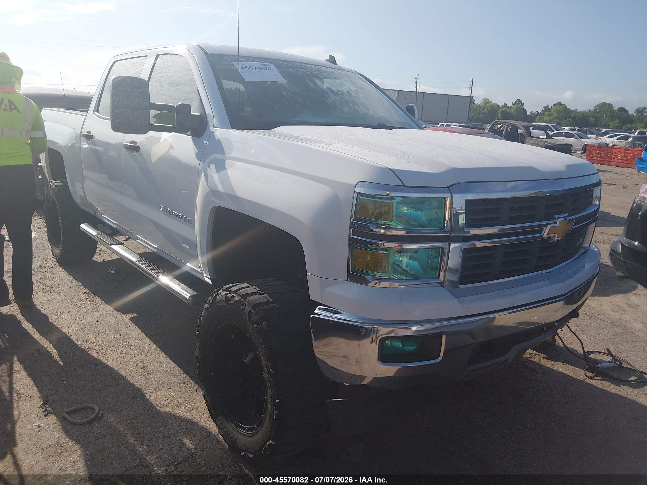 2014 Chevrolet Silverado 1500 Lt Gray vin: 3GCUKREC7EG523568