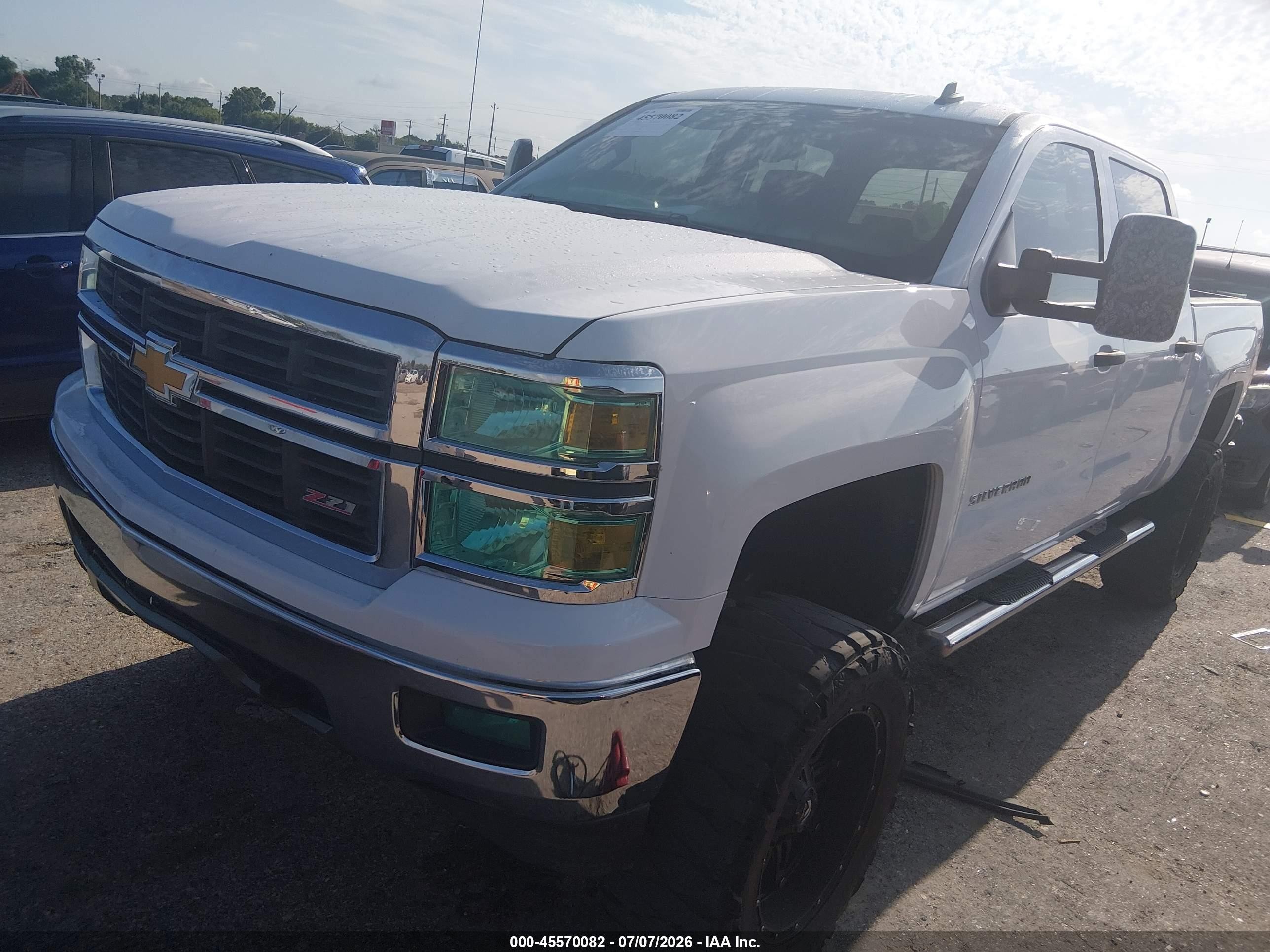 2014 Chevrolet Silverado 1500 Lt Gray vin: 3GCUKREC7EG523568