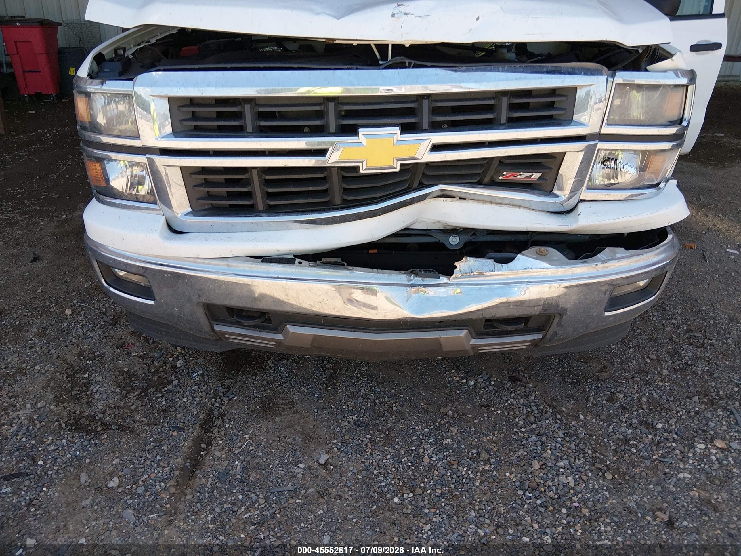 2014 Chevrolet Silverado 1500 Lt White vin: 3GCUKREC7EG526003