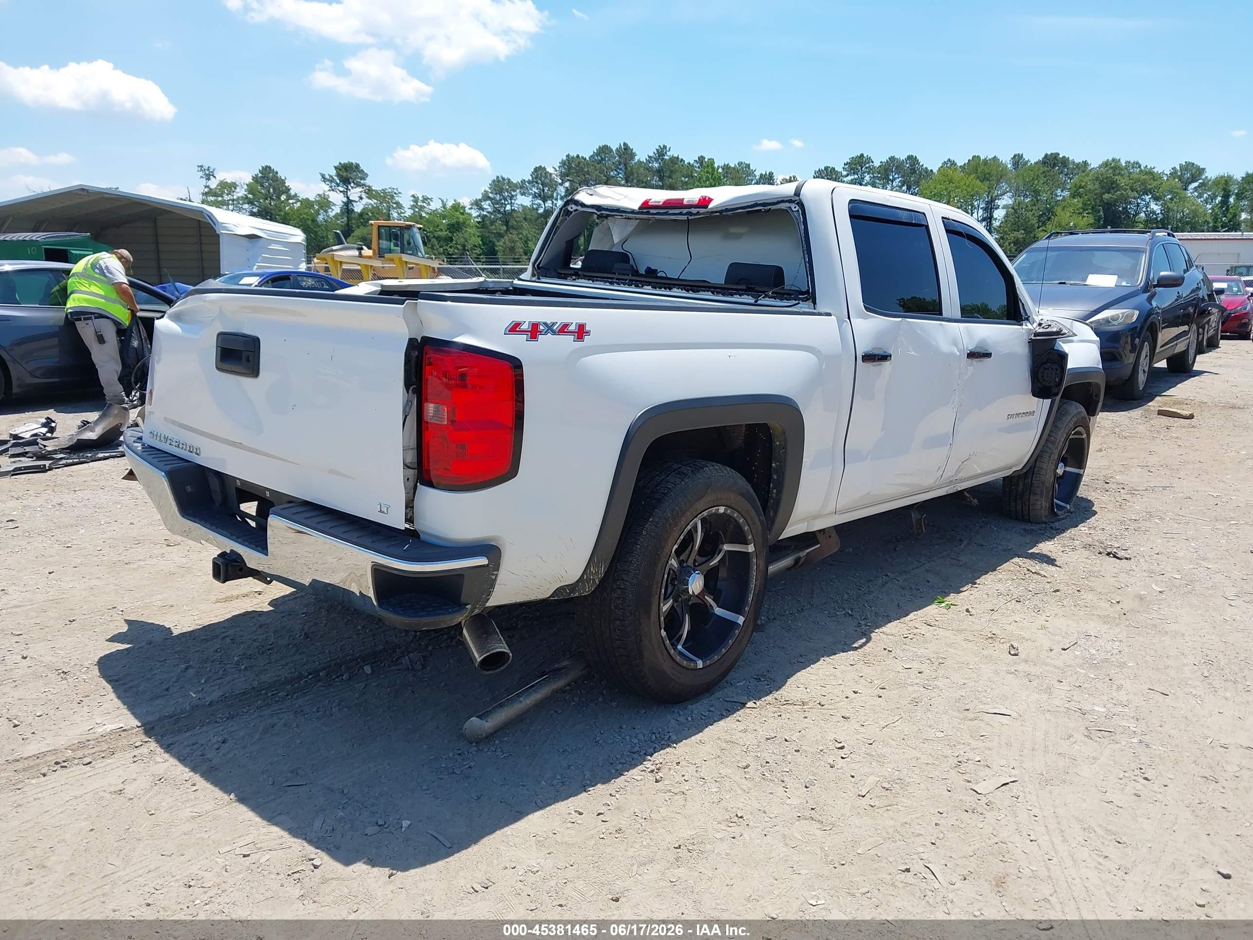 2014 Chevrolet Silverado 1500 Lt Белый vin: 3GCUKREC7EG553900
