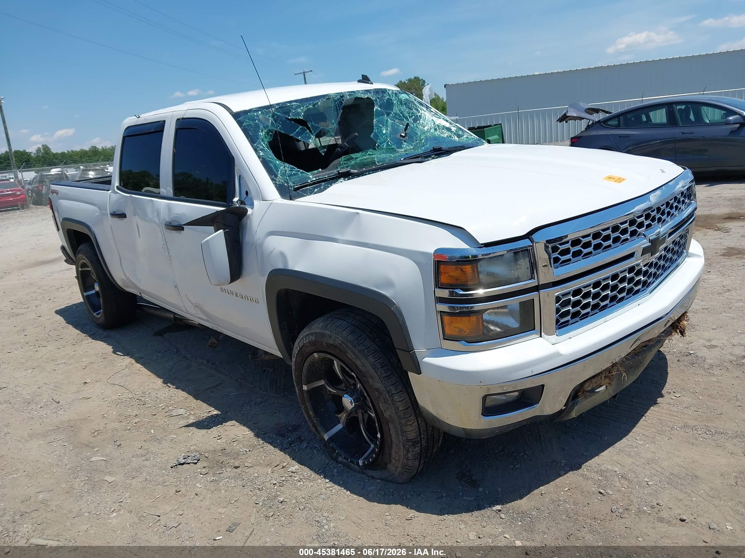2014 Chevrolet Silverado 1500 Lt White vin: 3GCUKREC7EG553900