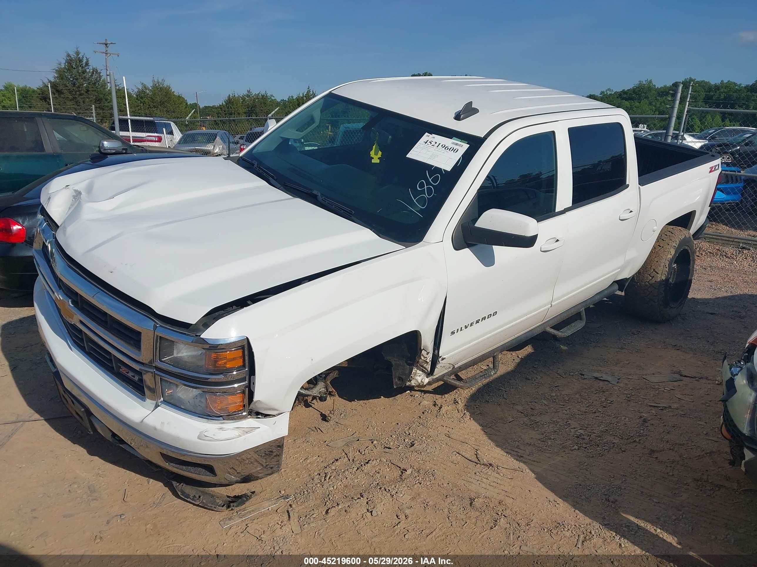 2015 Chevrolet Silverado 1500 2lt White vin: 3GCUKREC7FG105965