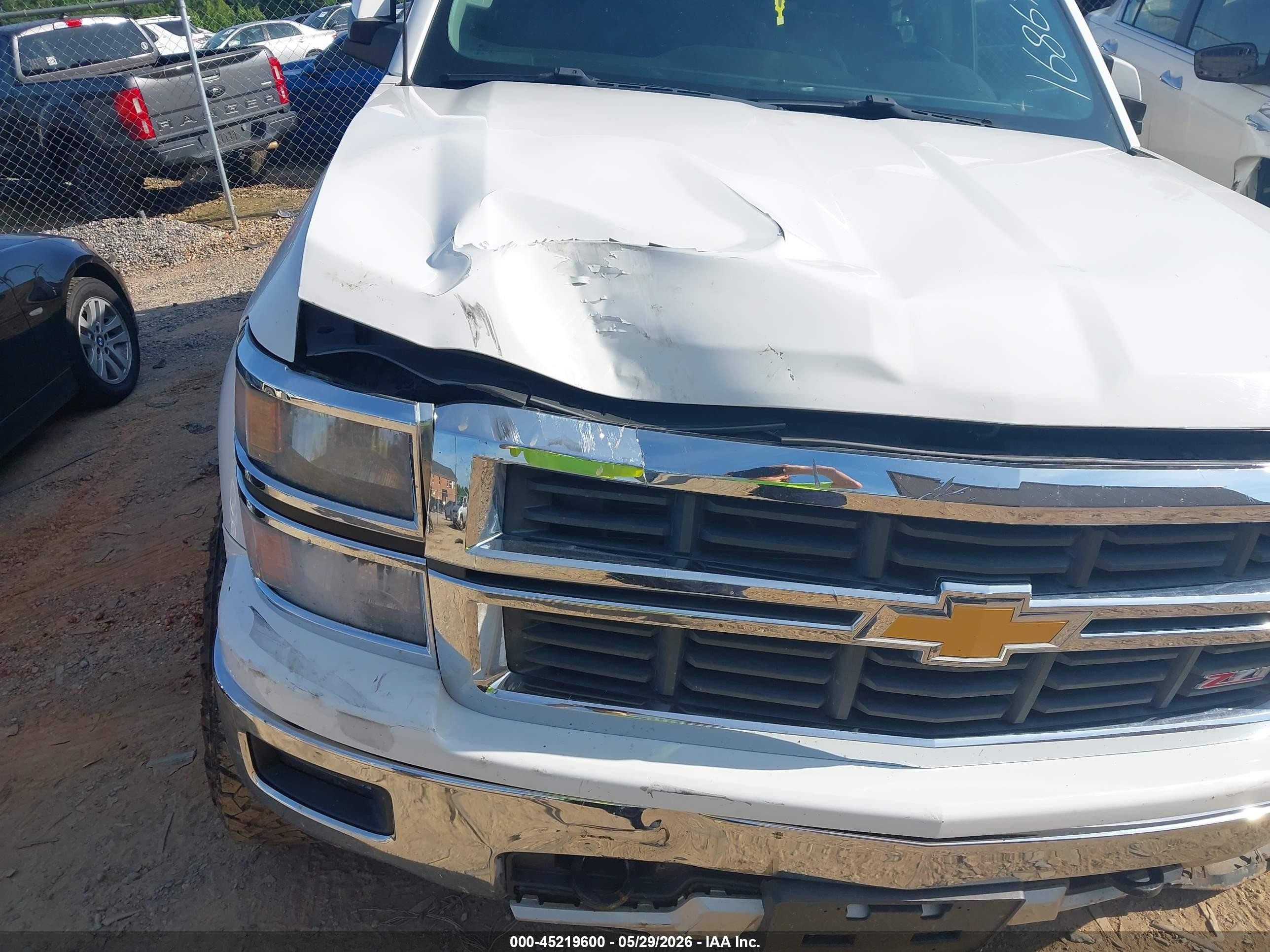 2015 Chevrolet Silverado 1500 2lt White vin: 3GCUKREC7FG105965