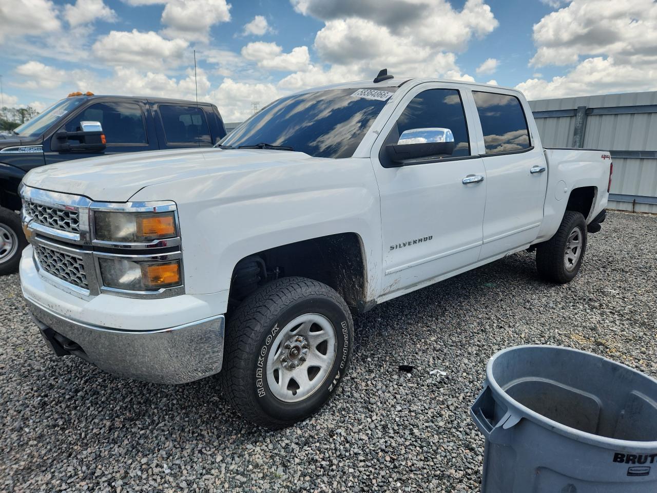 2015 Chevrolet Silverado K1500 Lt White vin: 3GCUKREC7FG108851