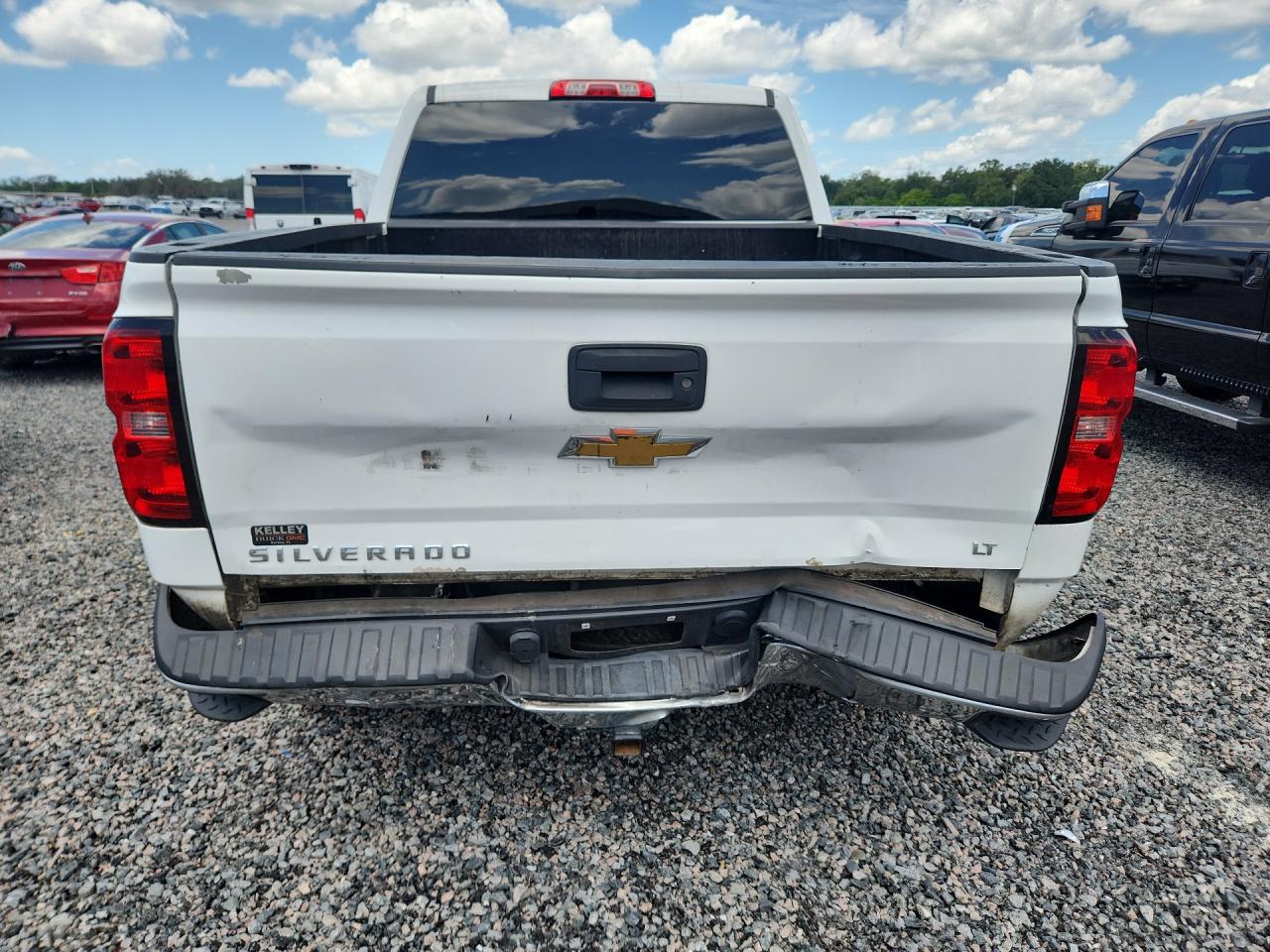 2015 Chevrolet Silverado K1500 Lt White vin: 3GCUKREC7FG108851
