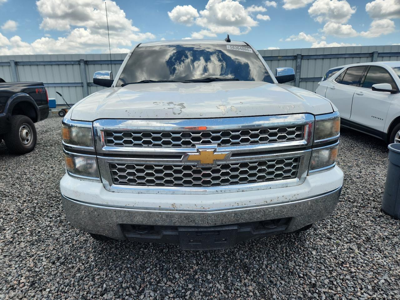 2015 Chevrolet Silverado K1500 Lt White vin: 3GCUKREC7FG108851