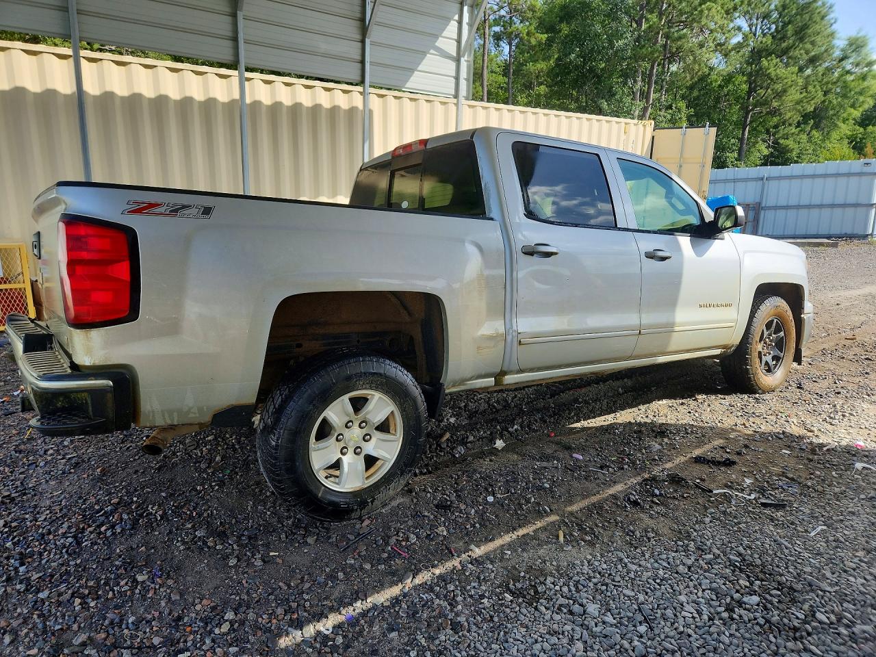 2015 Chevrolet Silverado K1500 Lt Silver vin: 3GCUKREC7FG178589