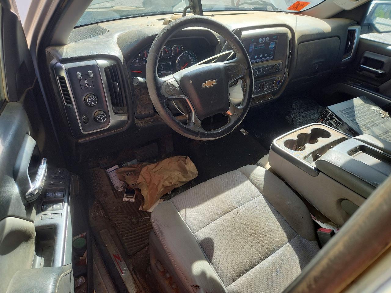 2015 Chevrolet Silverado K1500 Lt Silver vin: 3GCUKREC7FG178589