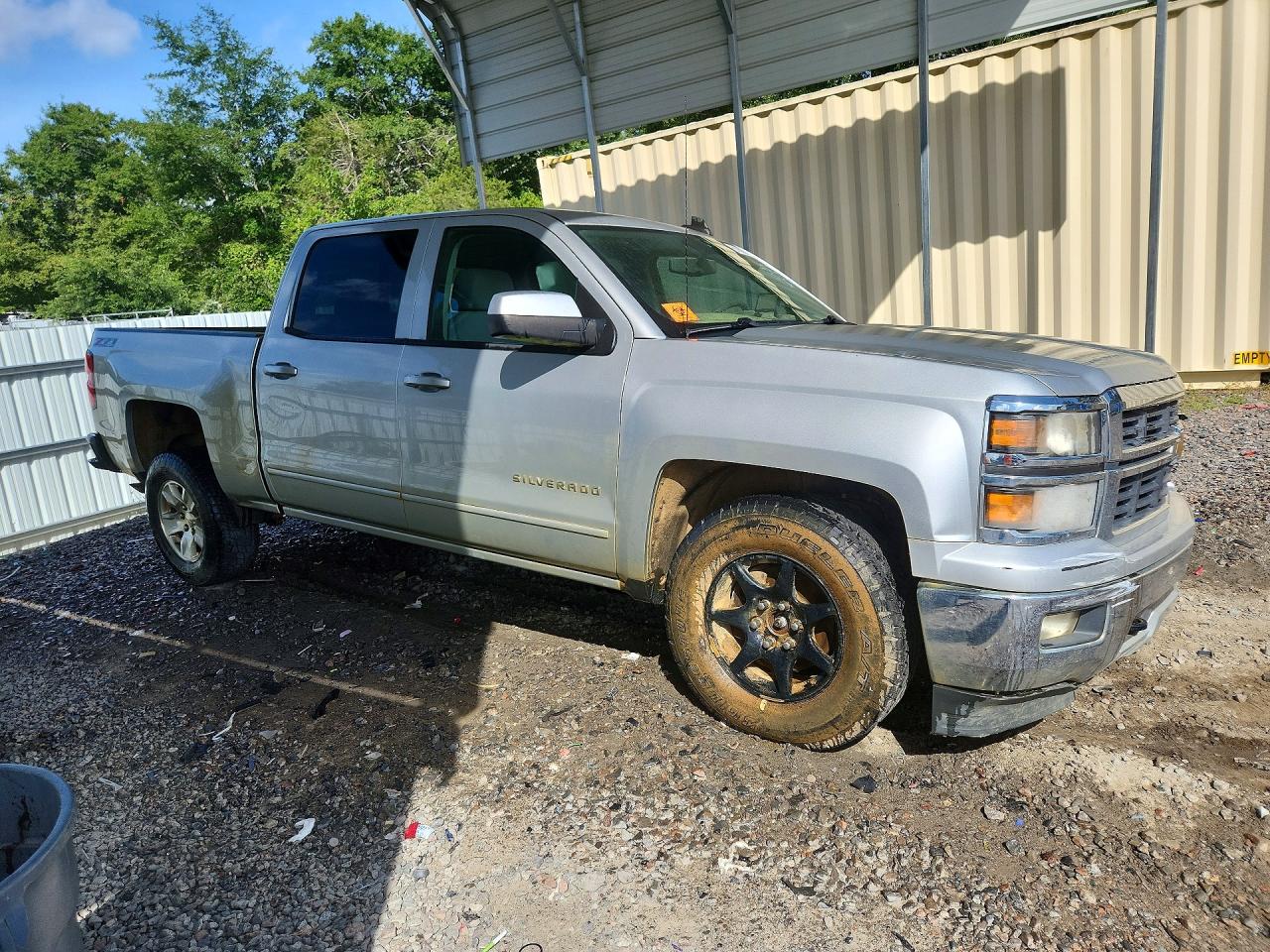2015 Chevrolet Silverado K1500 Lt Silver vin: 3GCUKREC7FG178589
