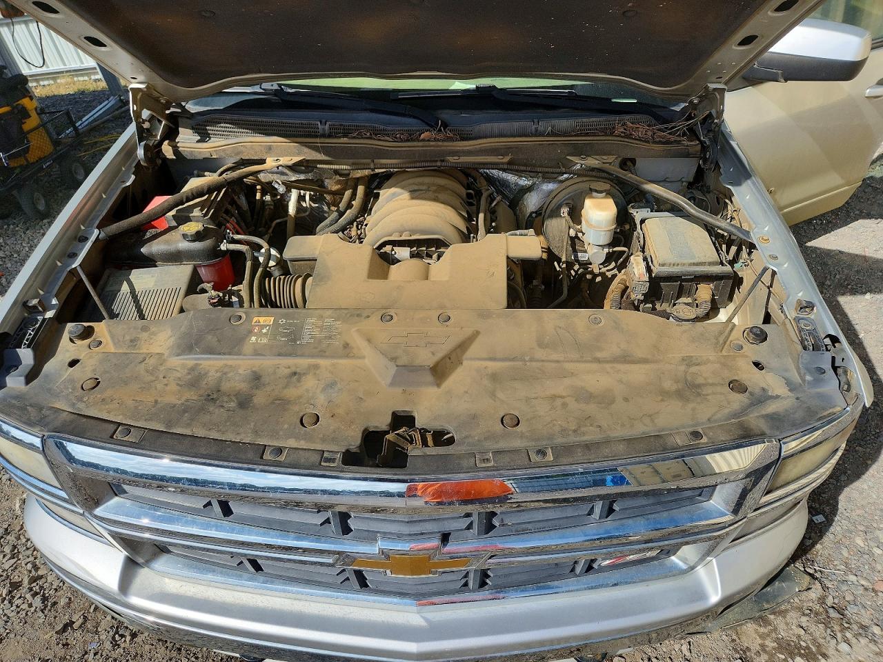 2015 Chevrolet Silverado K1500 Lt Silver vin: 3GCUKREC7FG178589