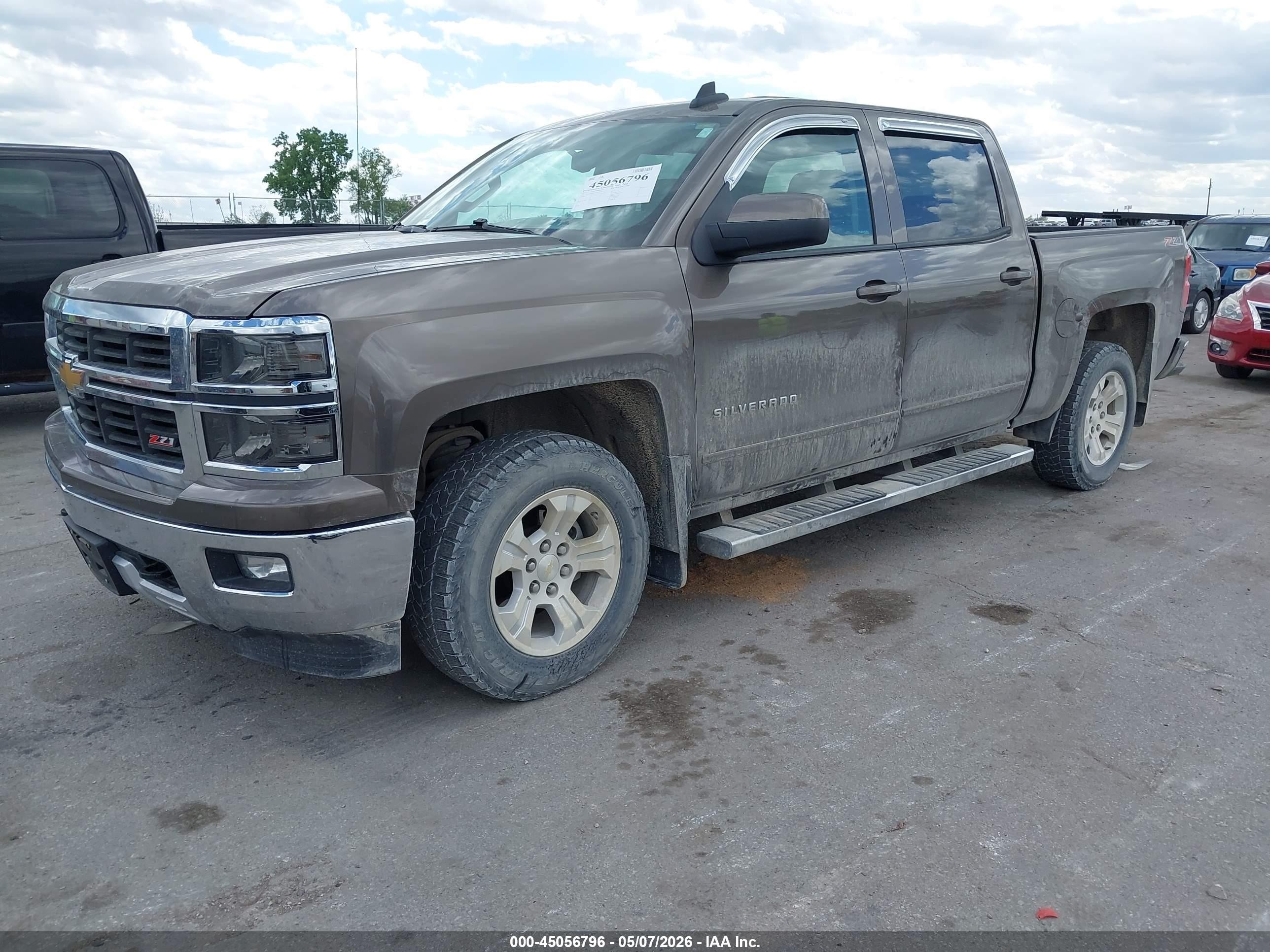 2015 Chevrolet Silverado 1500 2lt Коричневый vin: 3GCUKREC7FG207122